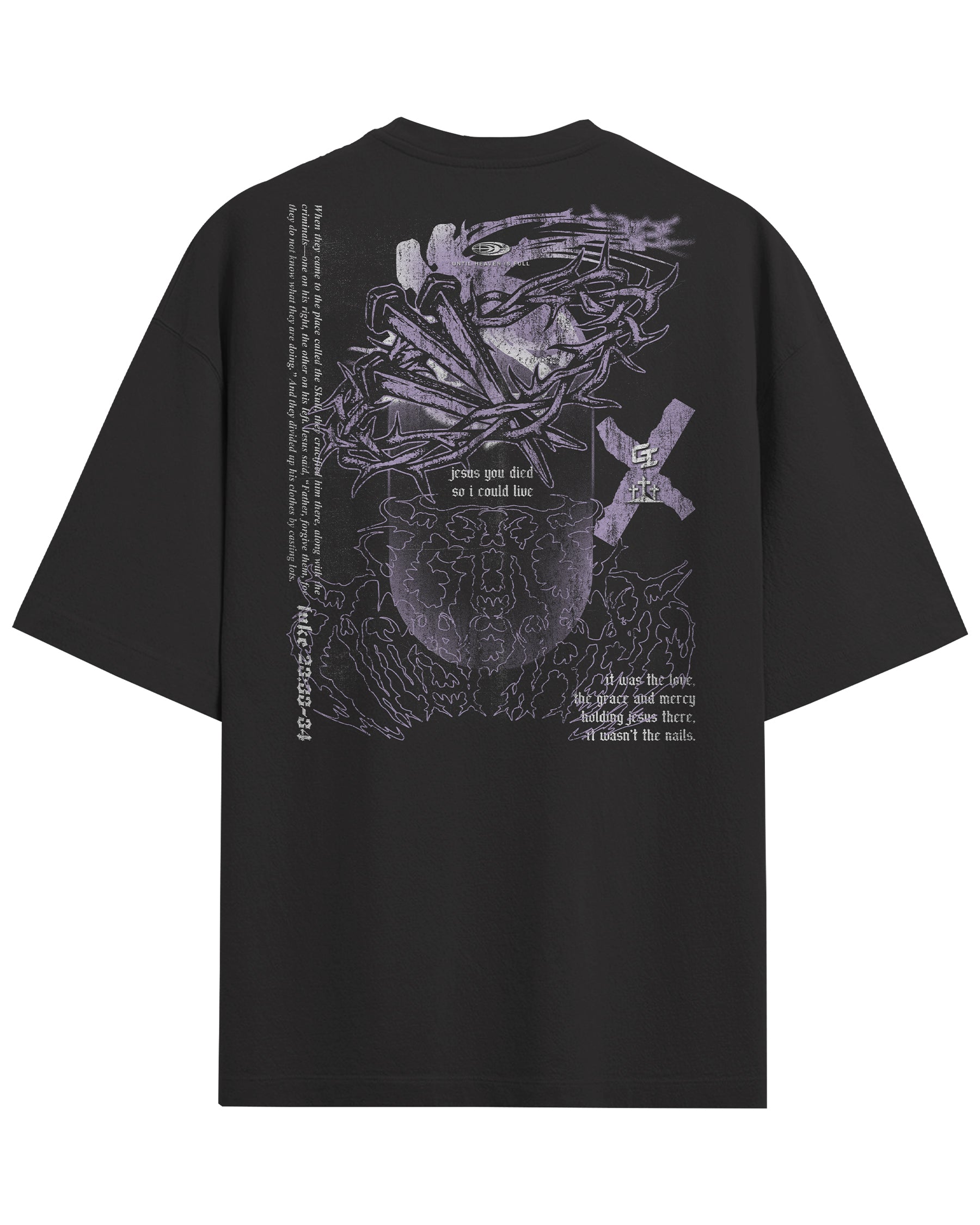 'Nails' Oversized Faded T-Shirt