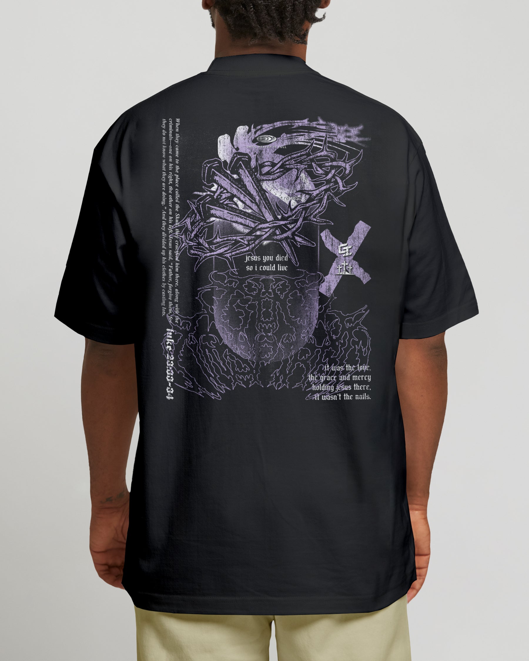 'Nails' Oversized Faded T-Shirt