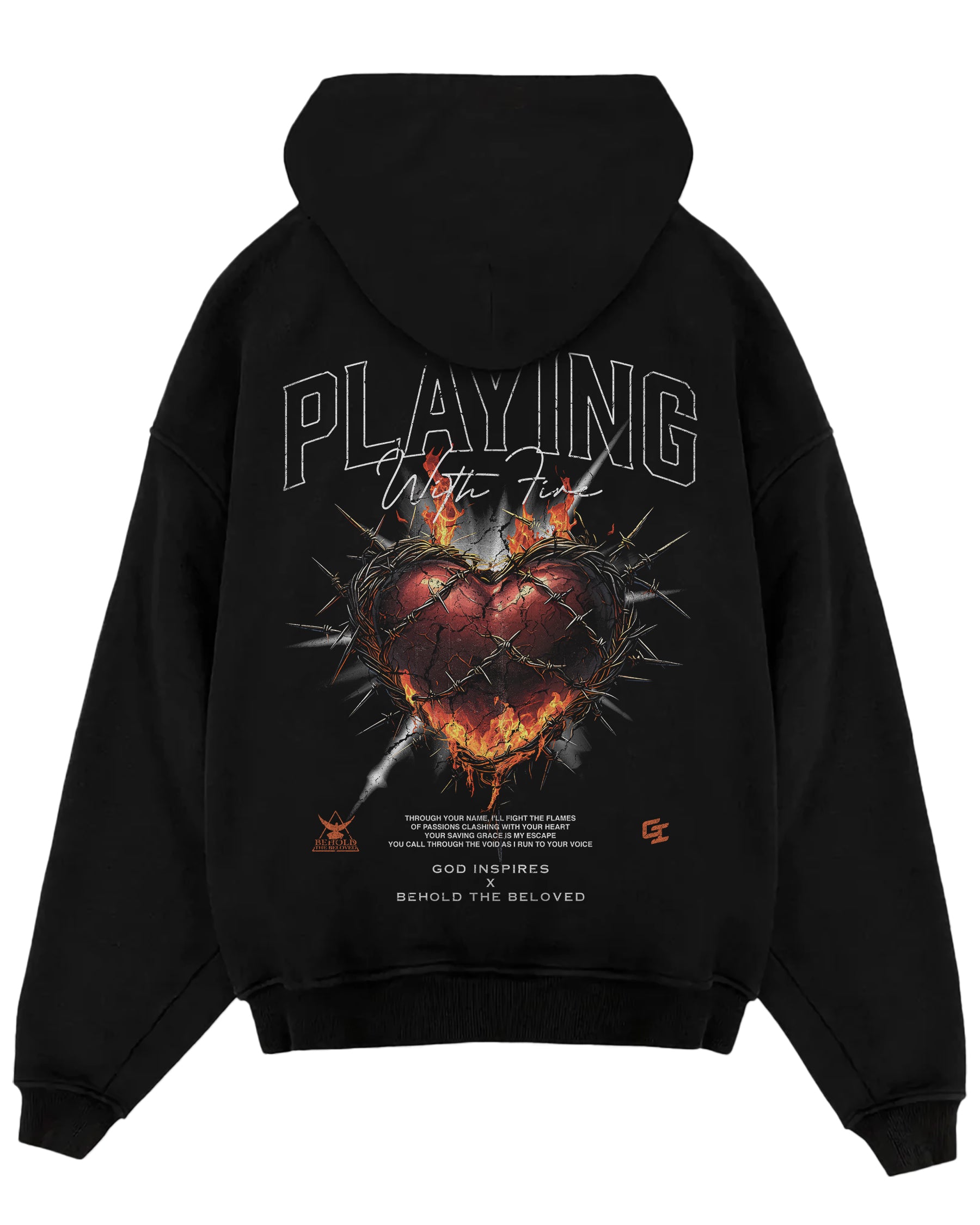 [BTB Collab] 'Playing With Fire' Oversized Hoodie