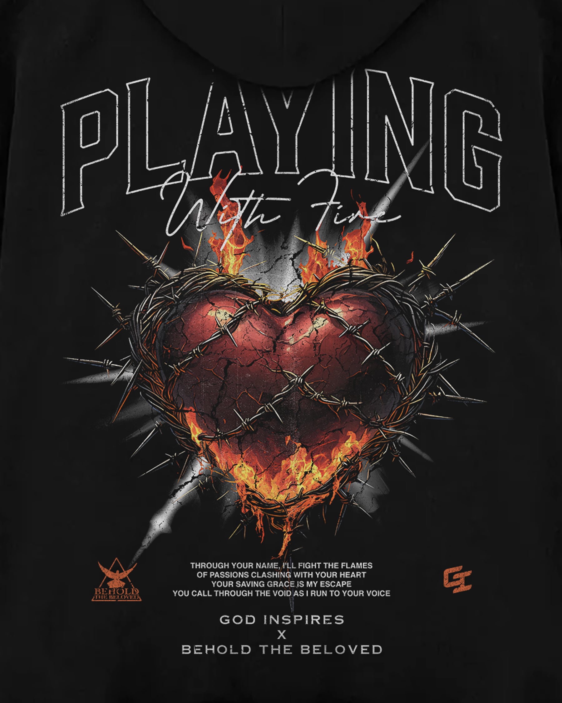 [BTB Collab] 'Playing With Fire' Oversized Hoodie