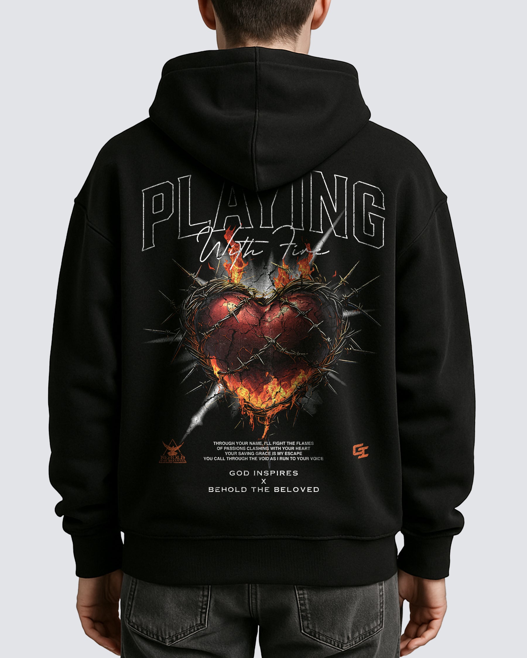 [BTB Collab] 'Playing With Fire' Oversized Hoodie