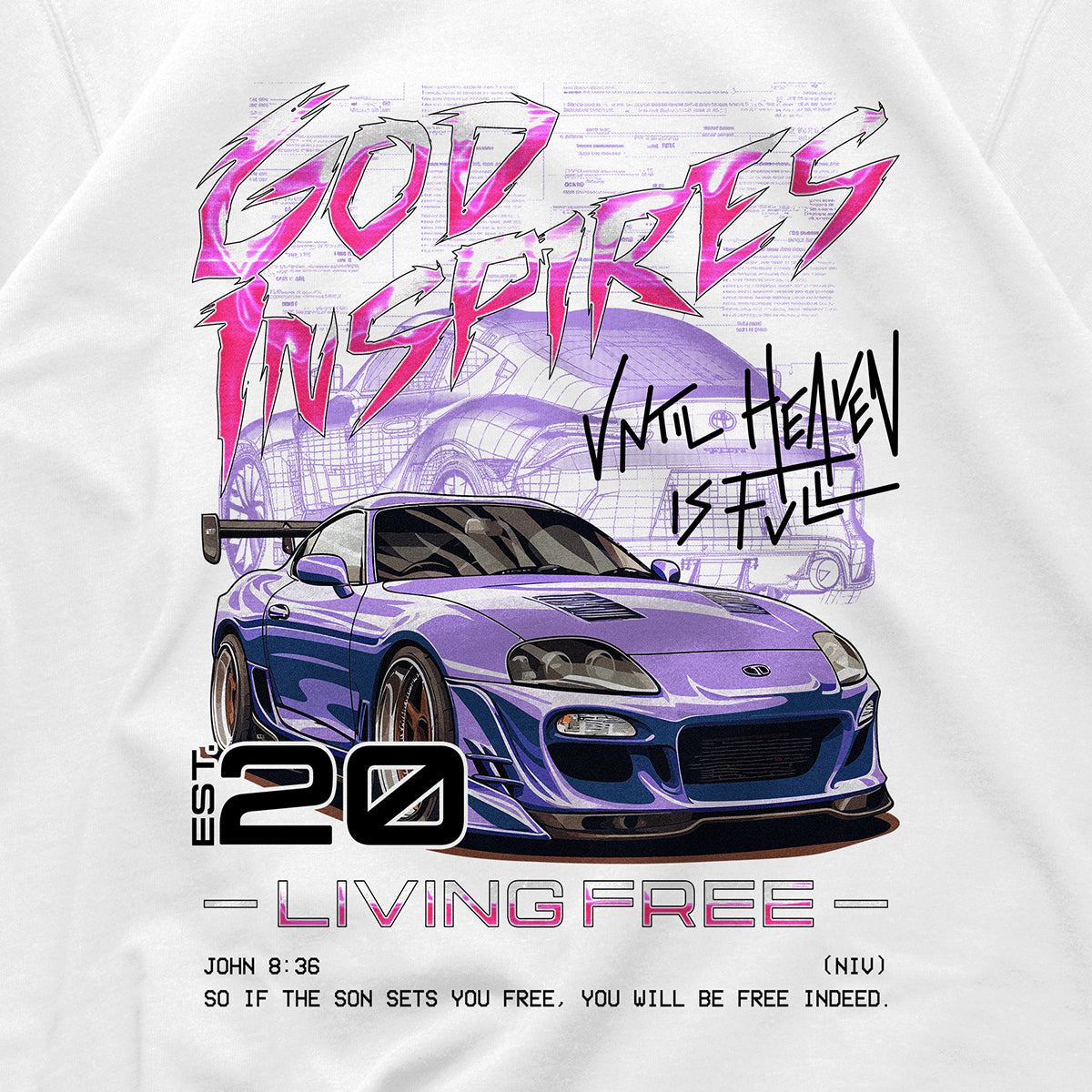 Racing 'Toyota Supra' Staple T-Shirt