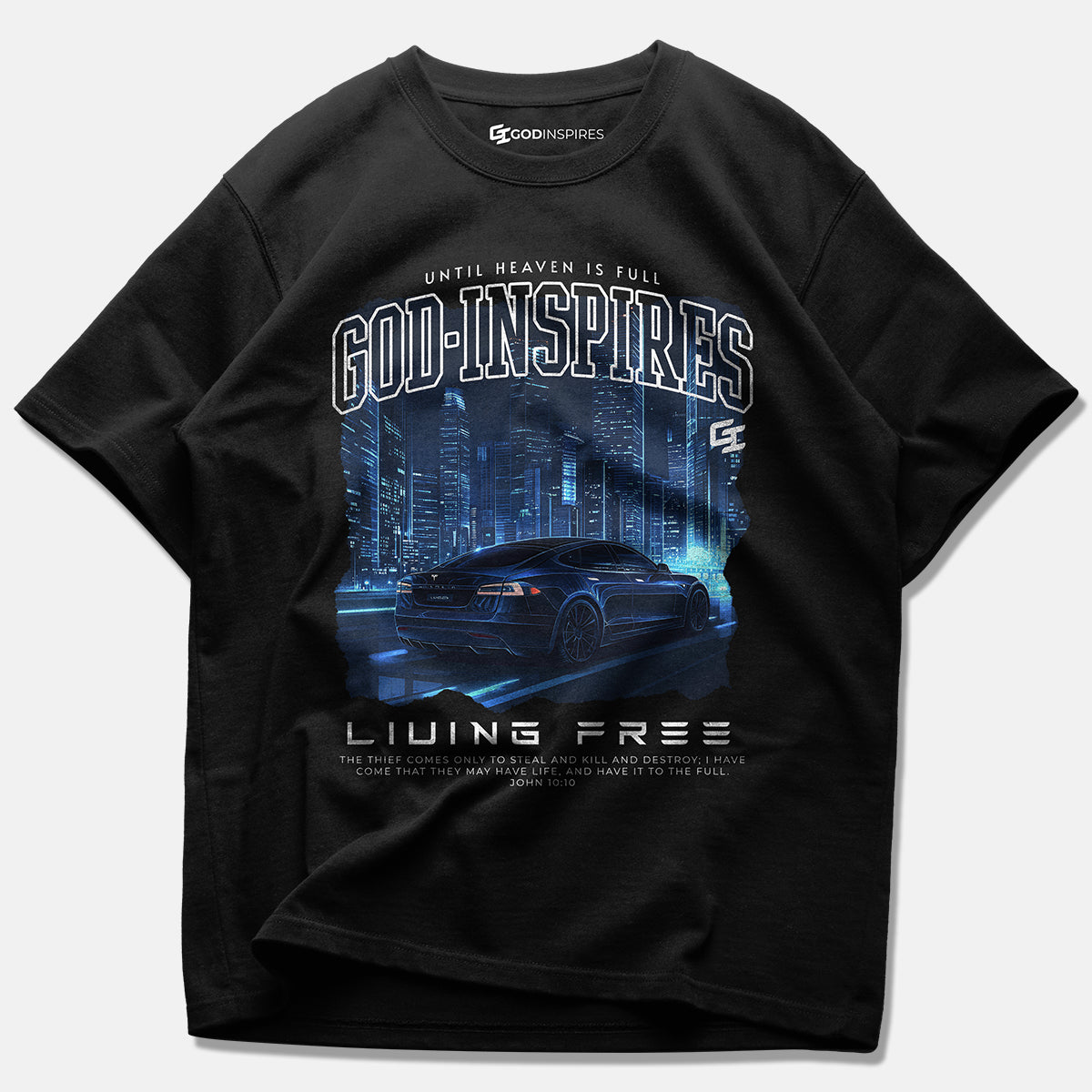 Racing 'Tesla Model S Plaid '21' Staple T-Shirt