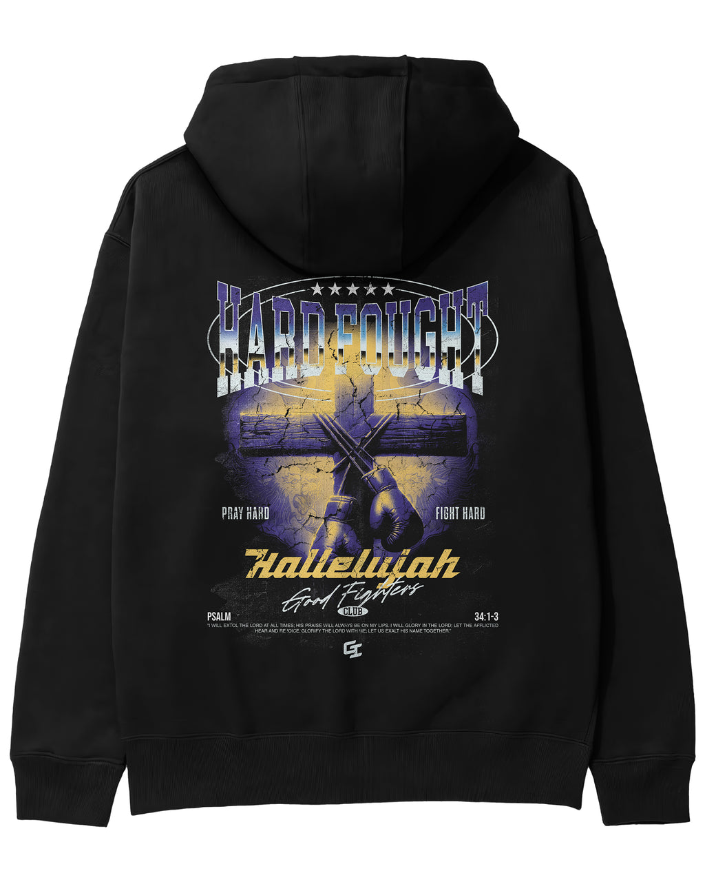 'The Fighter’s Cross' Classic Hoodie