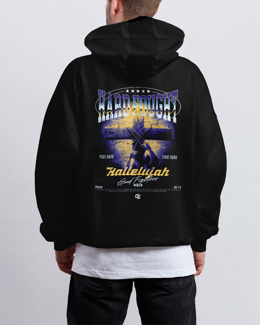 'The Fighter’s Cross' Classic Hoodie