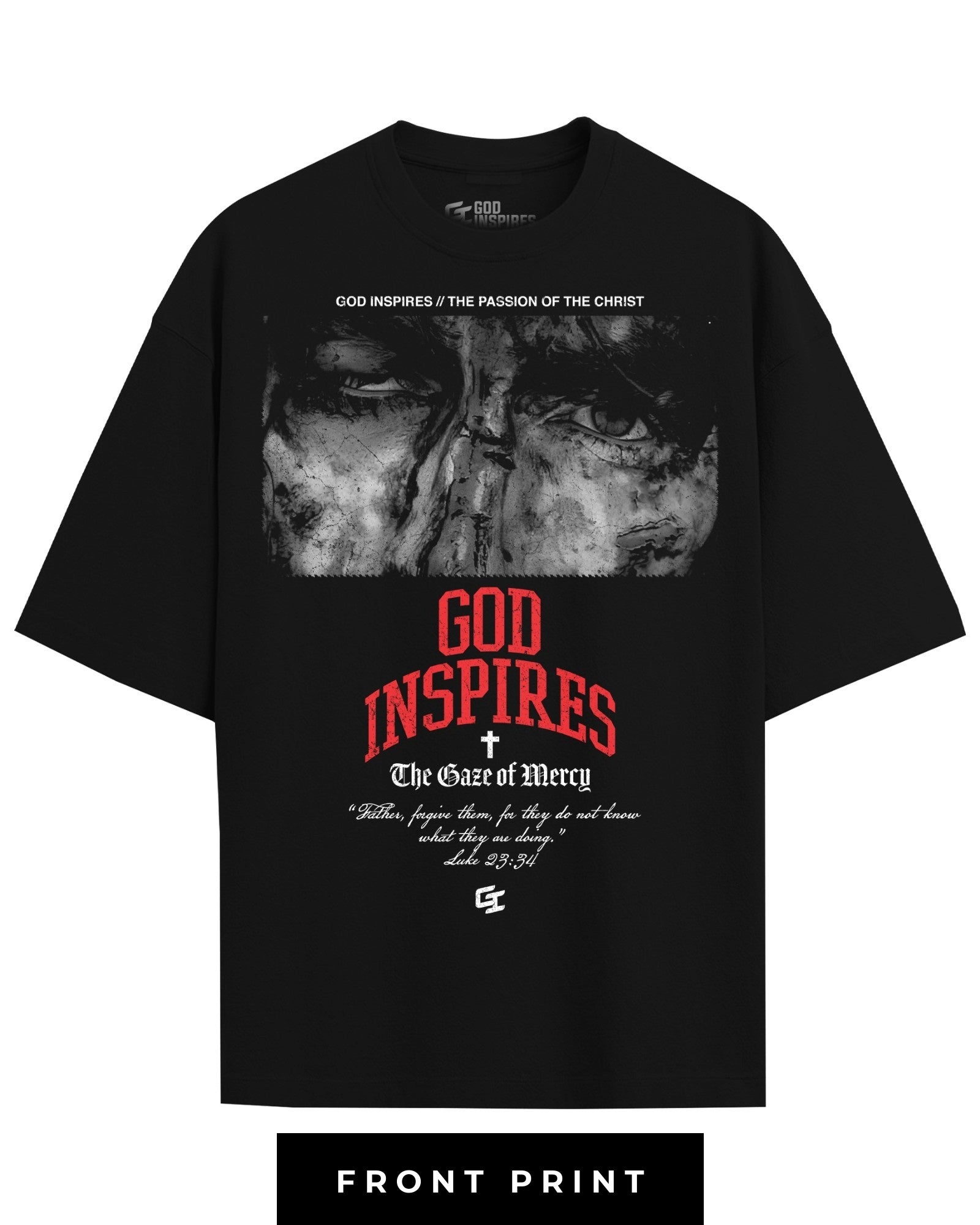'The Gaze of Mercy' T-Shirt - God Inspires