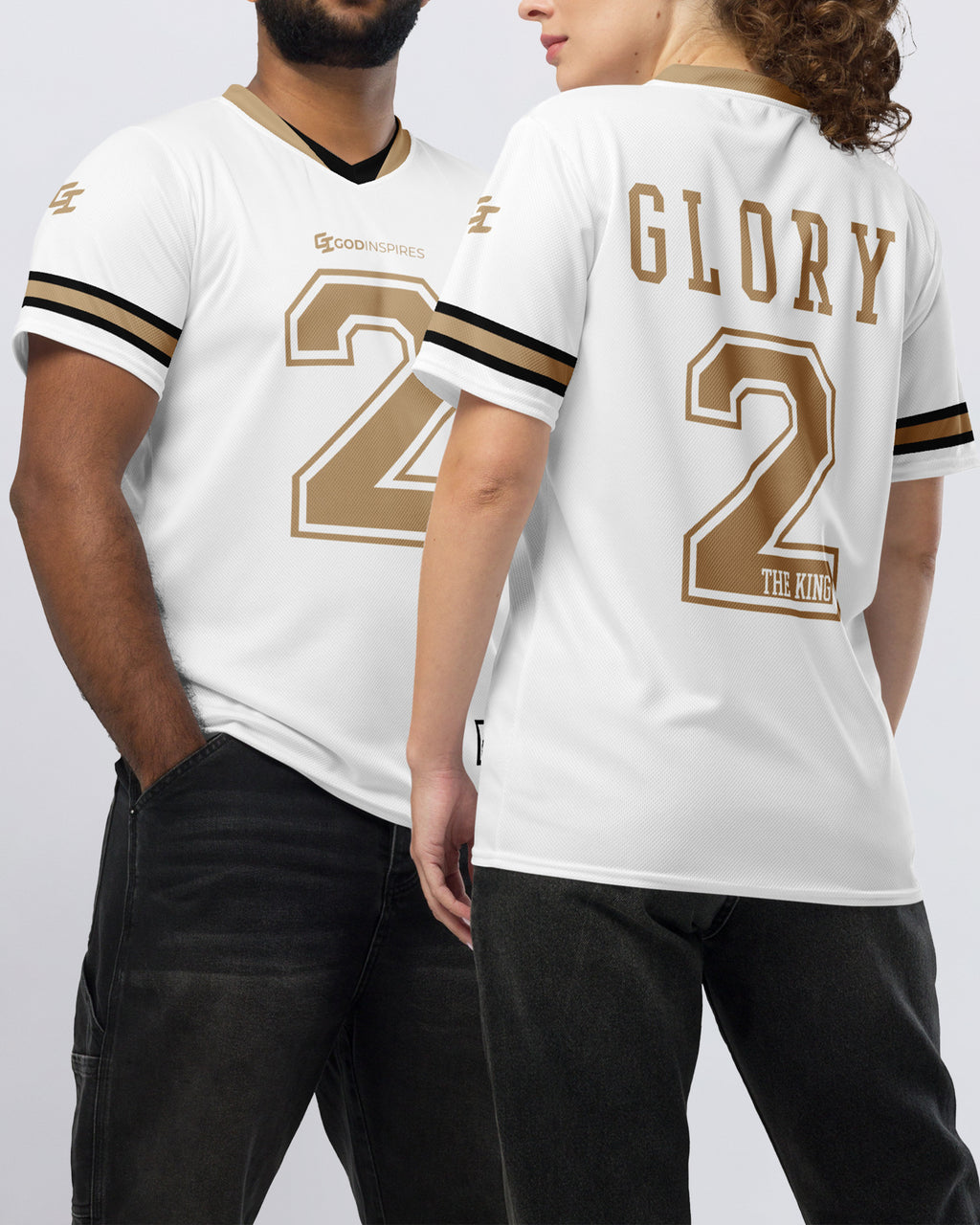 'Glory 2 The King' W/G Football Jersey