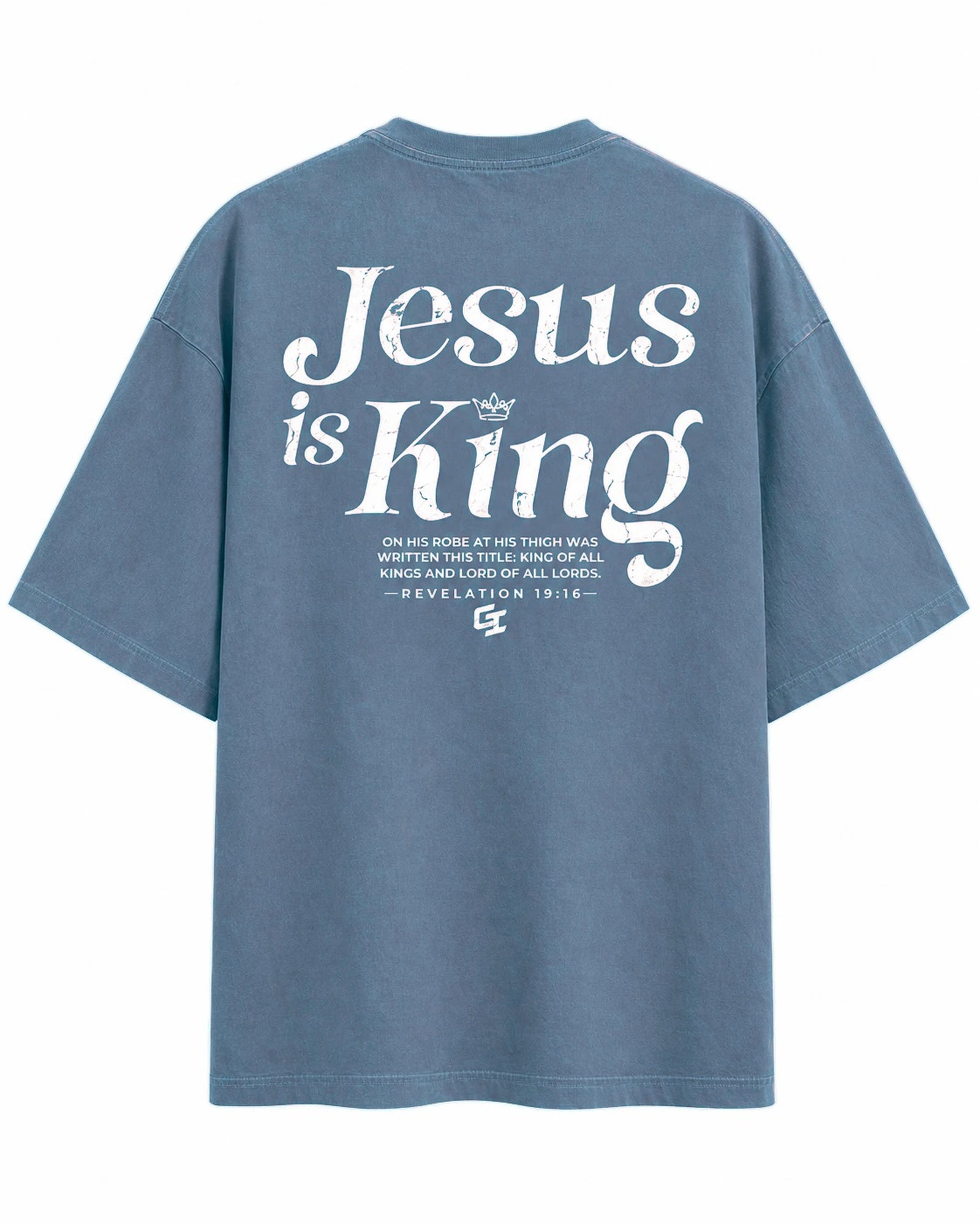 [Fall/Christmas Edition] 'Jesus Is King' Vintage Oversized T-Shirt