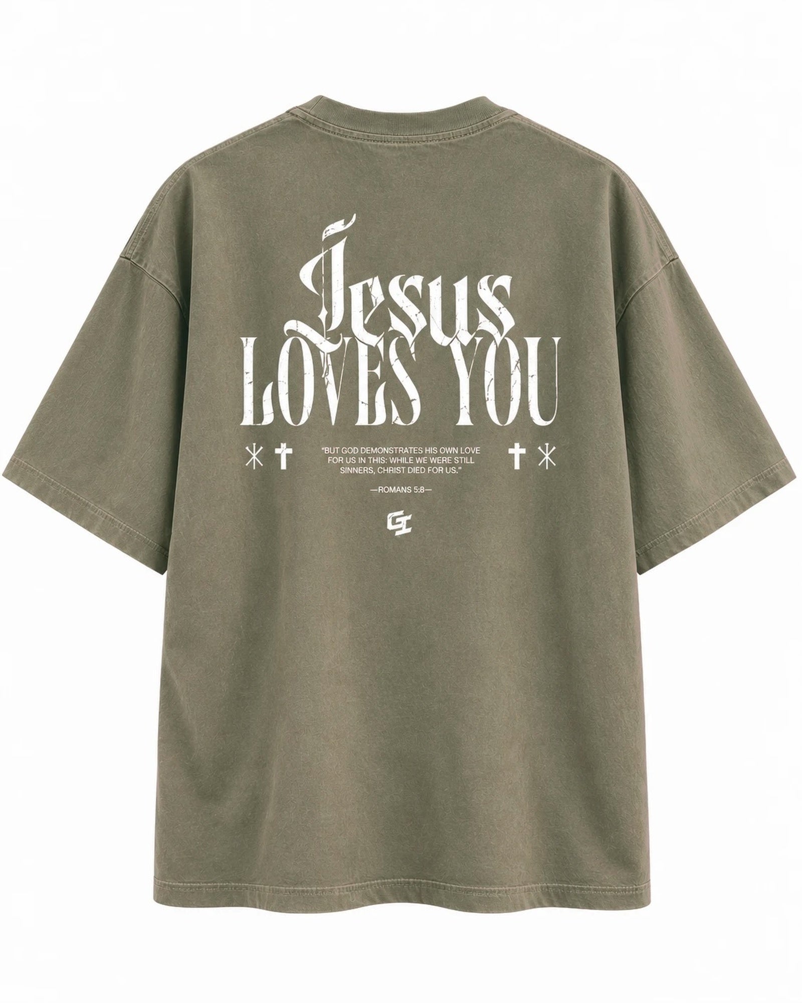 [Fall/Christmas Edition] 'Jesus Loves You' Vintage Oversized T-Shirt