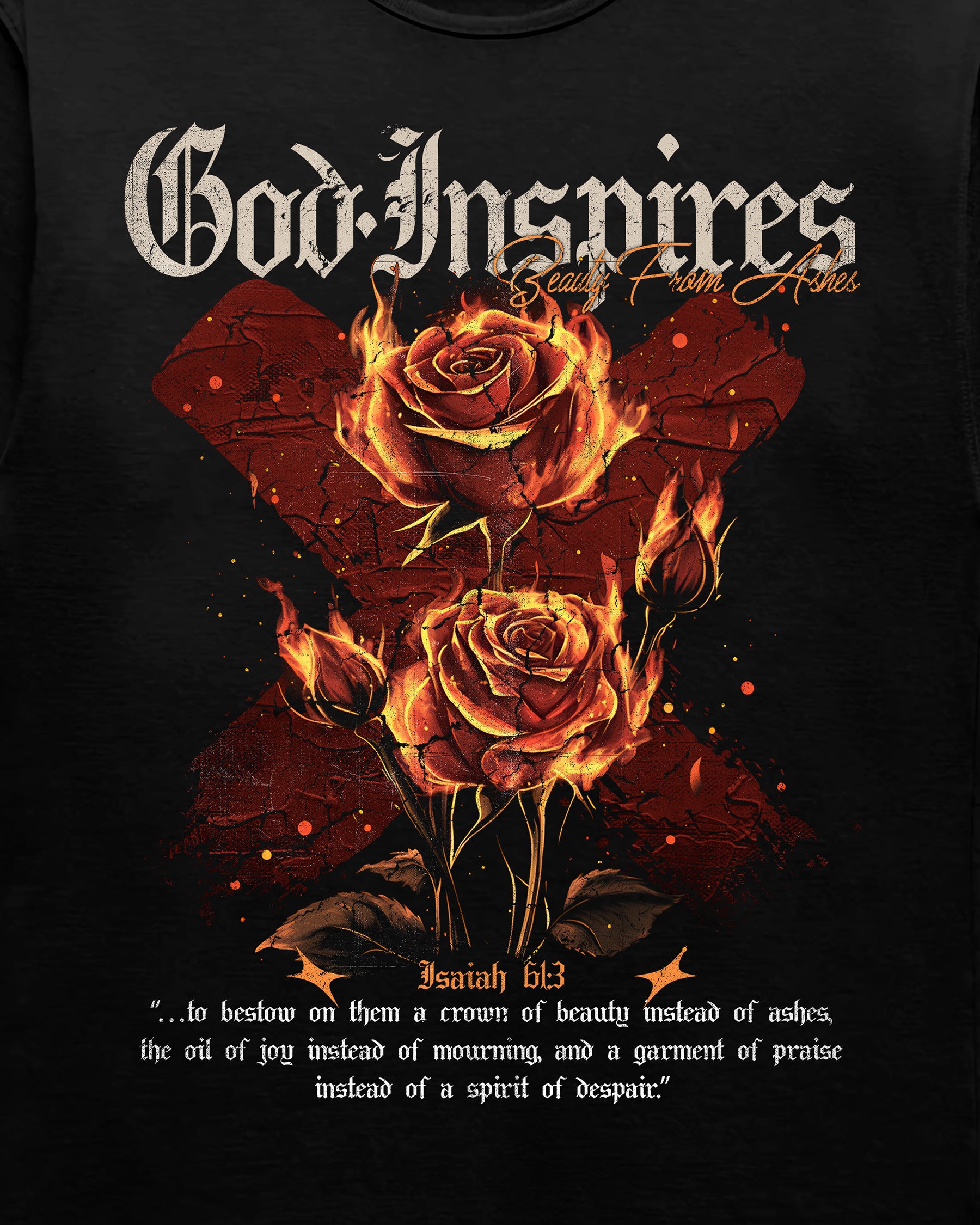 'Beauty From Ashes' Heavyweight T-Shirt