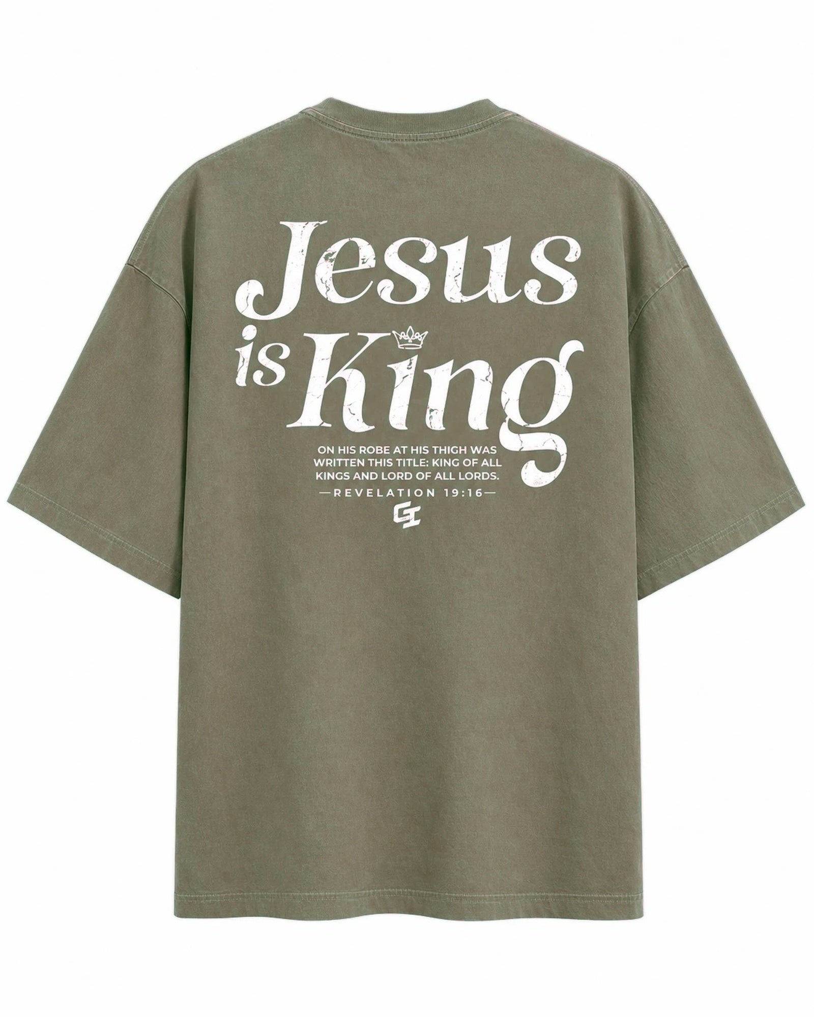 [Fall/Christmas Edition] 'Jesus Is King' Vintage Oversized T-Shirt