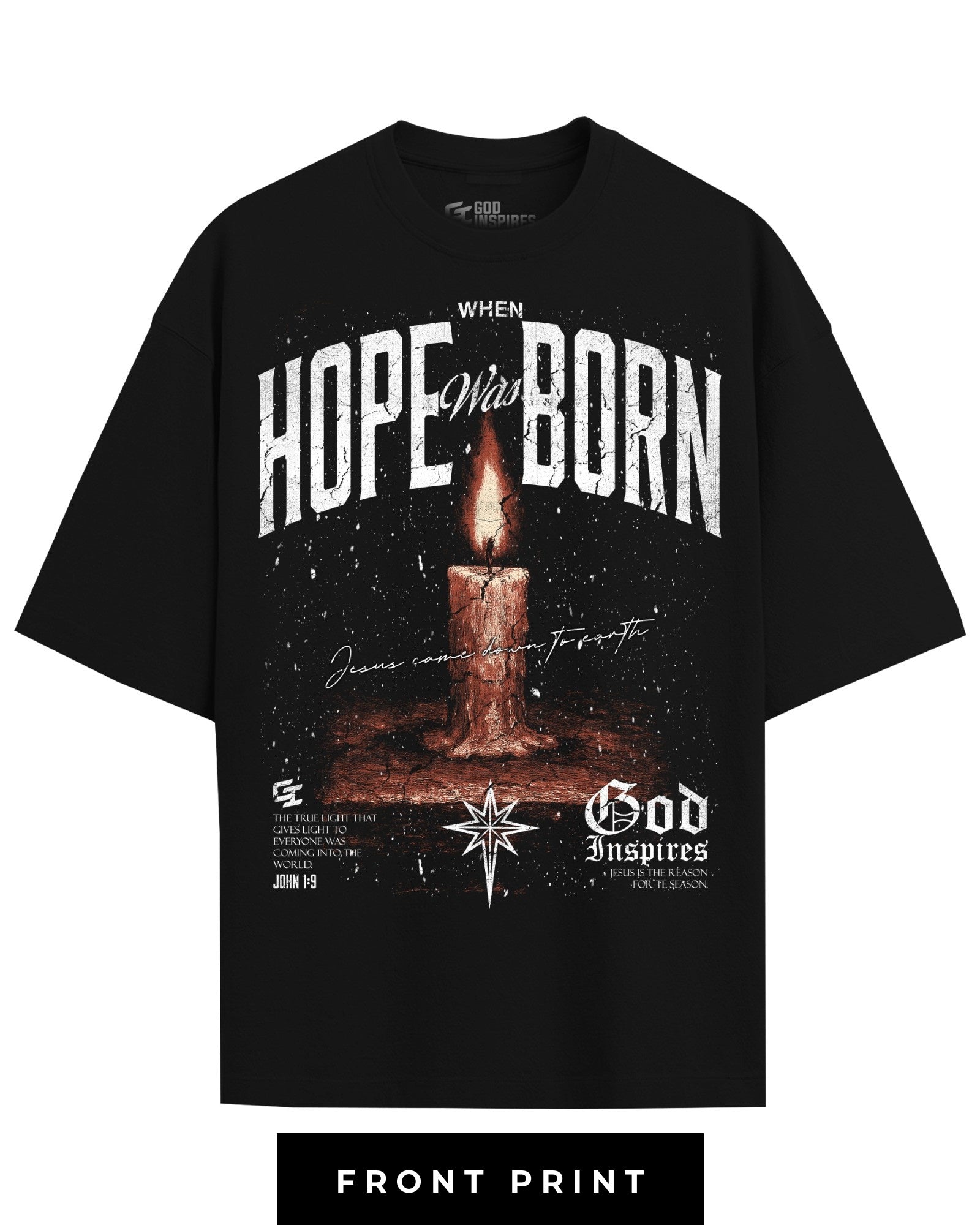 [Christmas Edition] 'Hope Was Born' T-Shirt - God Inspires