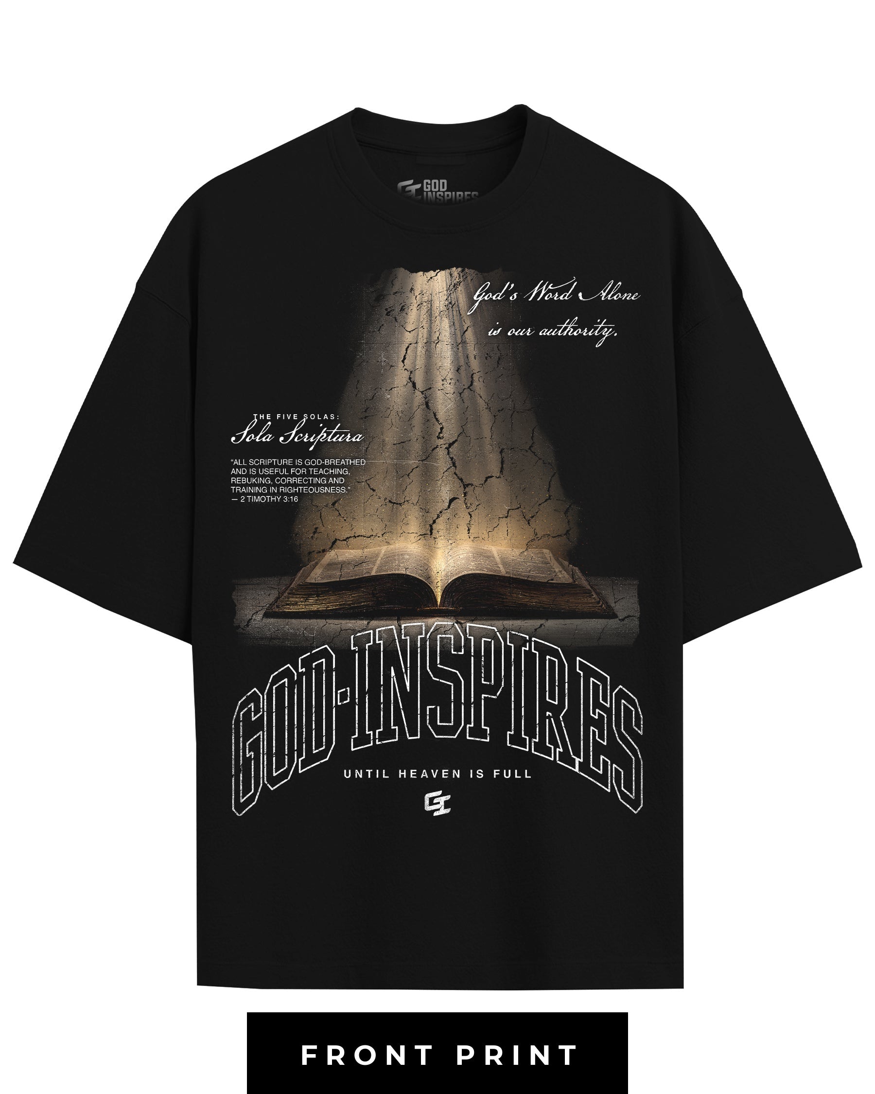 'The Five Solas: Sola Scriptura' T-Shirt - God Inspires