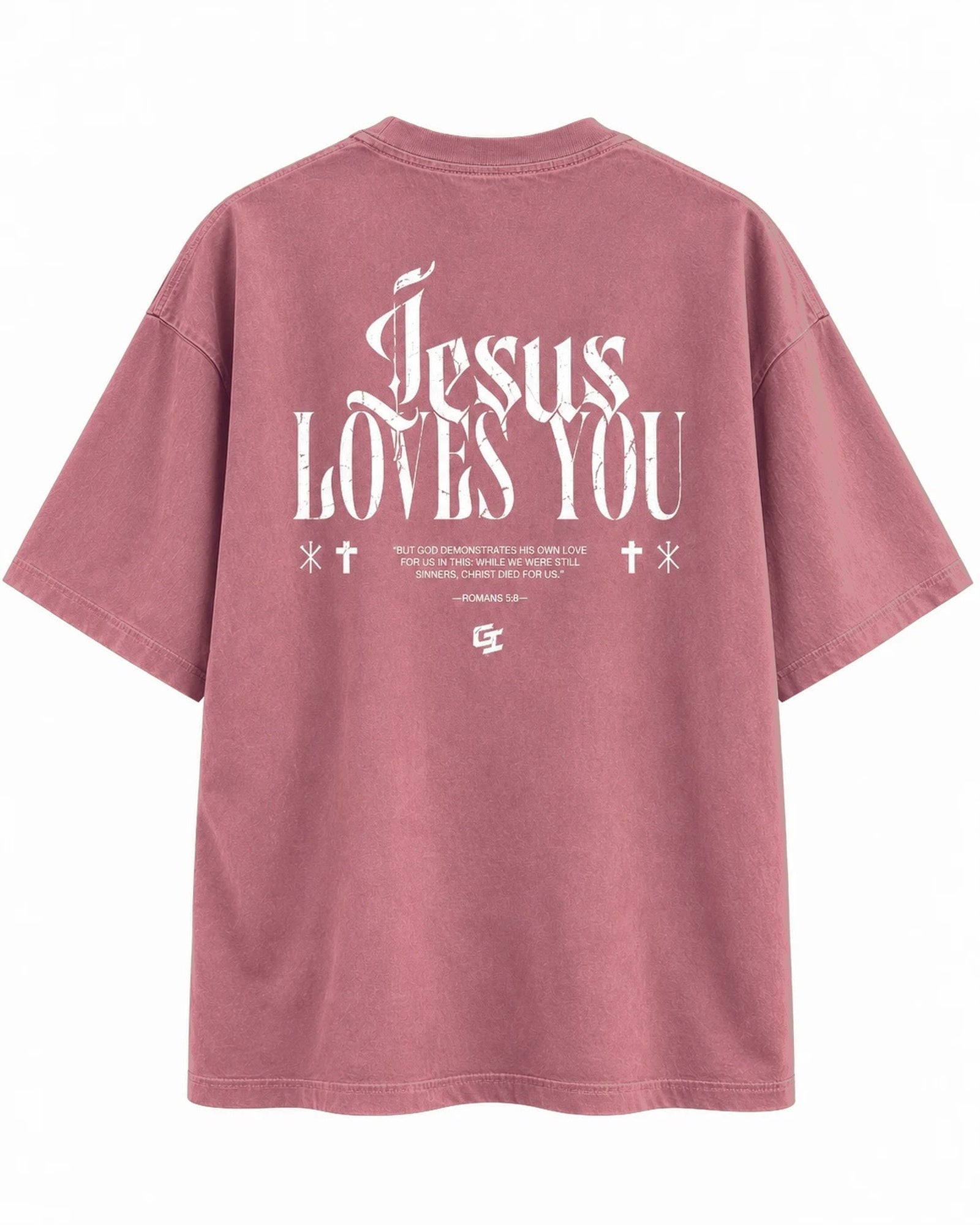 [Fall/Christmas Edition] 'Jesus Loves You' Vintage Oversized T-Shirt