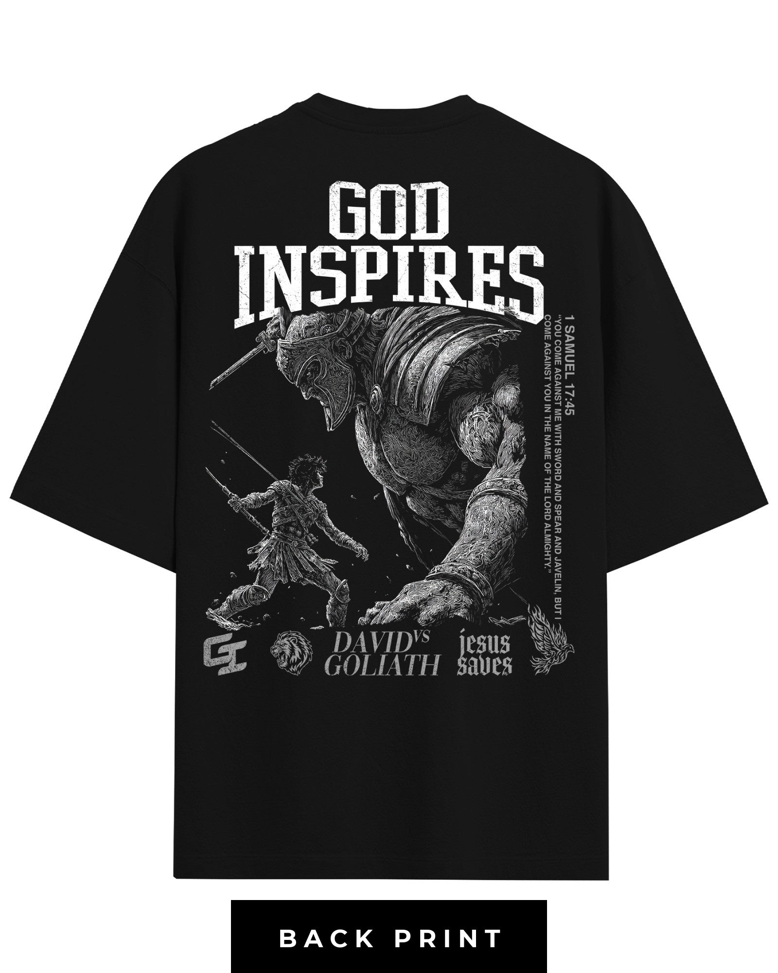 'David vs Goliath' T-Shirt - God Inspires