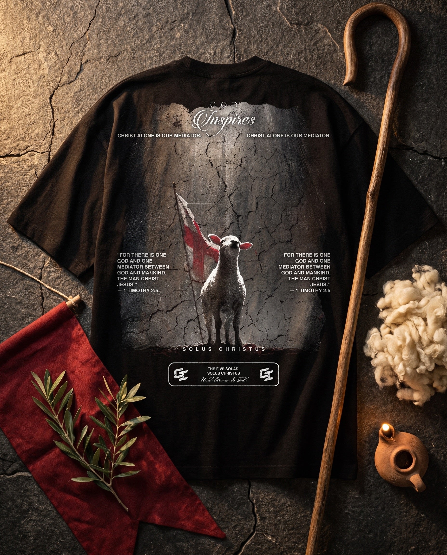 'The Five Solas: Solus Christus' T-Shirt - God Inspires