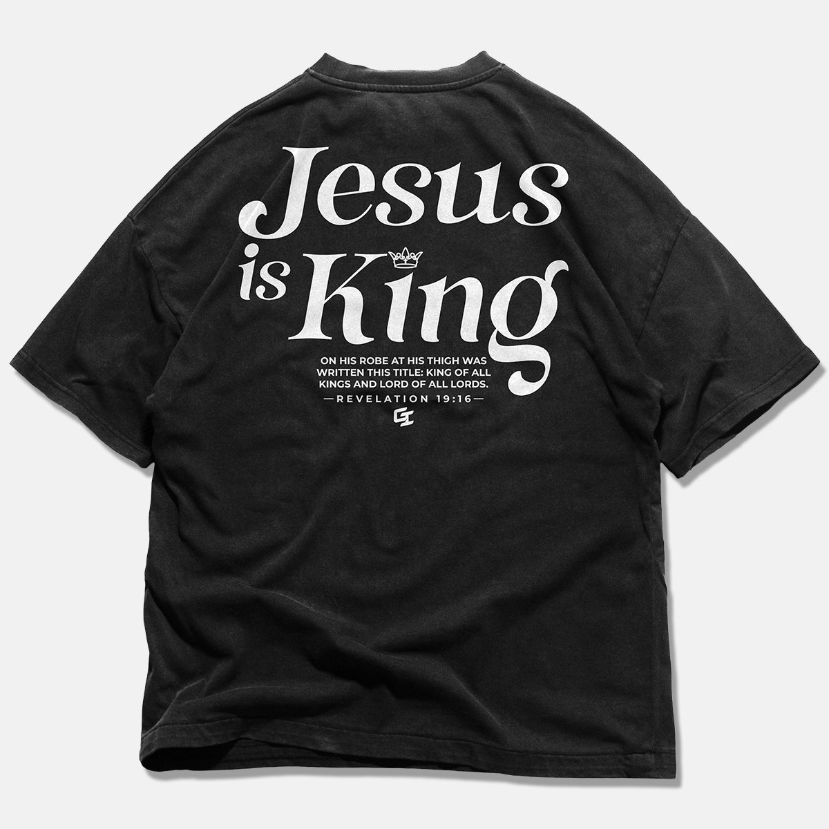 Epiphany 'Jesus Is King' Heavy Faded T - Shirt - God Inspires