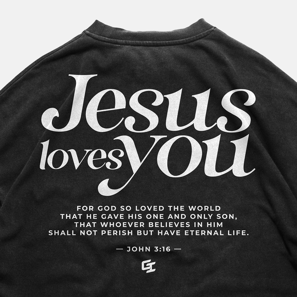 Epiphany 'Jesus Loves You' Heavy Faded T - Shirt - God Inspires