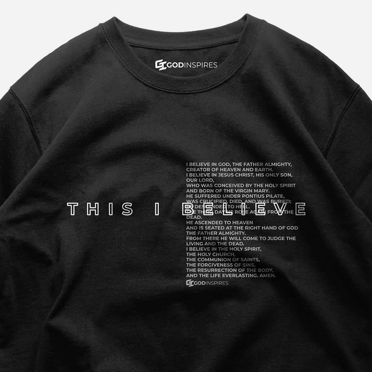 Epiphany 'This I Believe (Apostles' Creed)' Staple T - Shirt - God Inspires