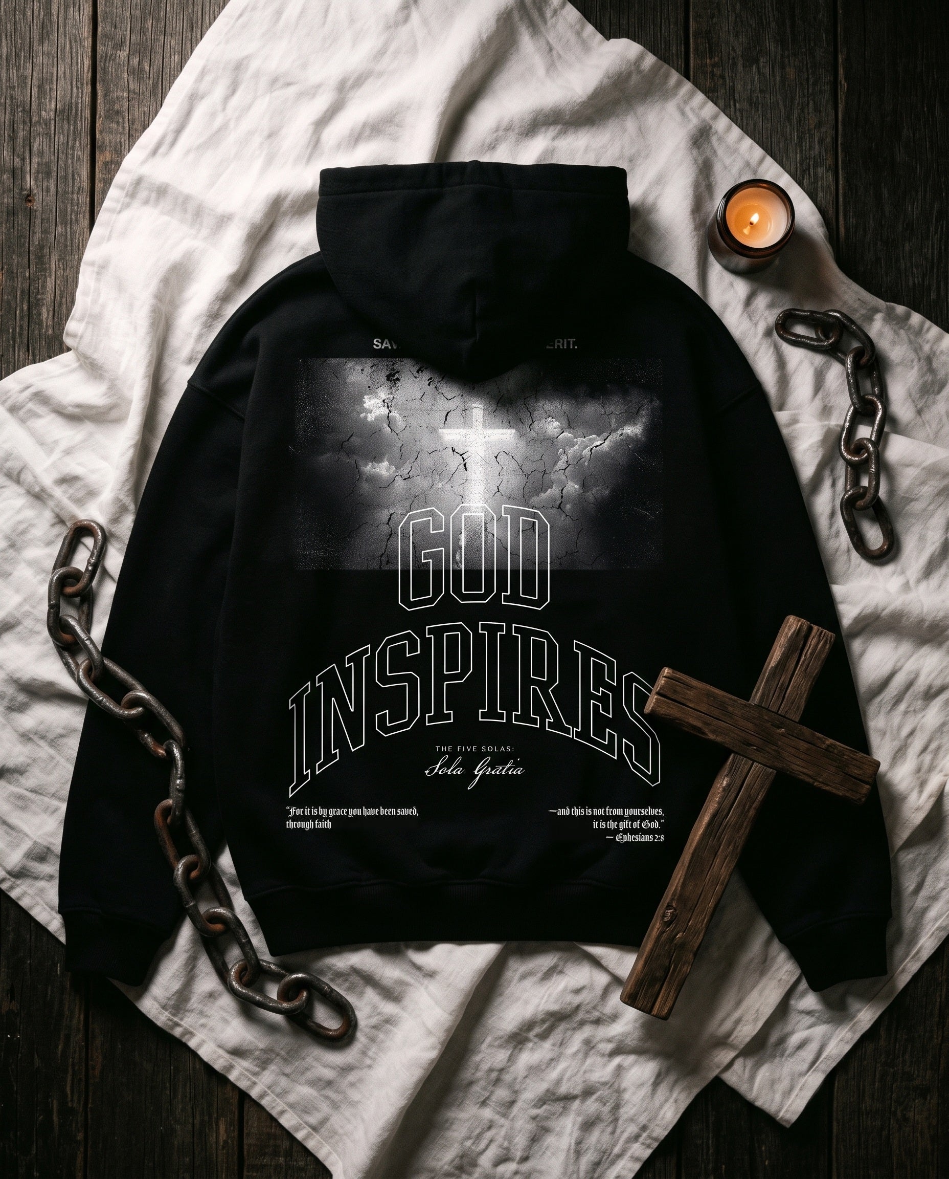 'The Five Solas: Sola Gratia' Oversized Hoodie