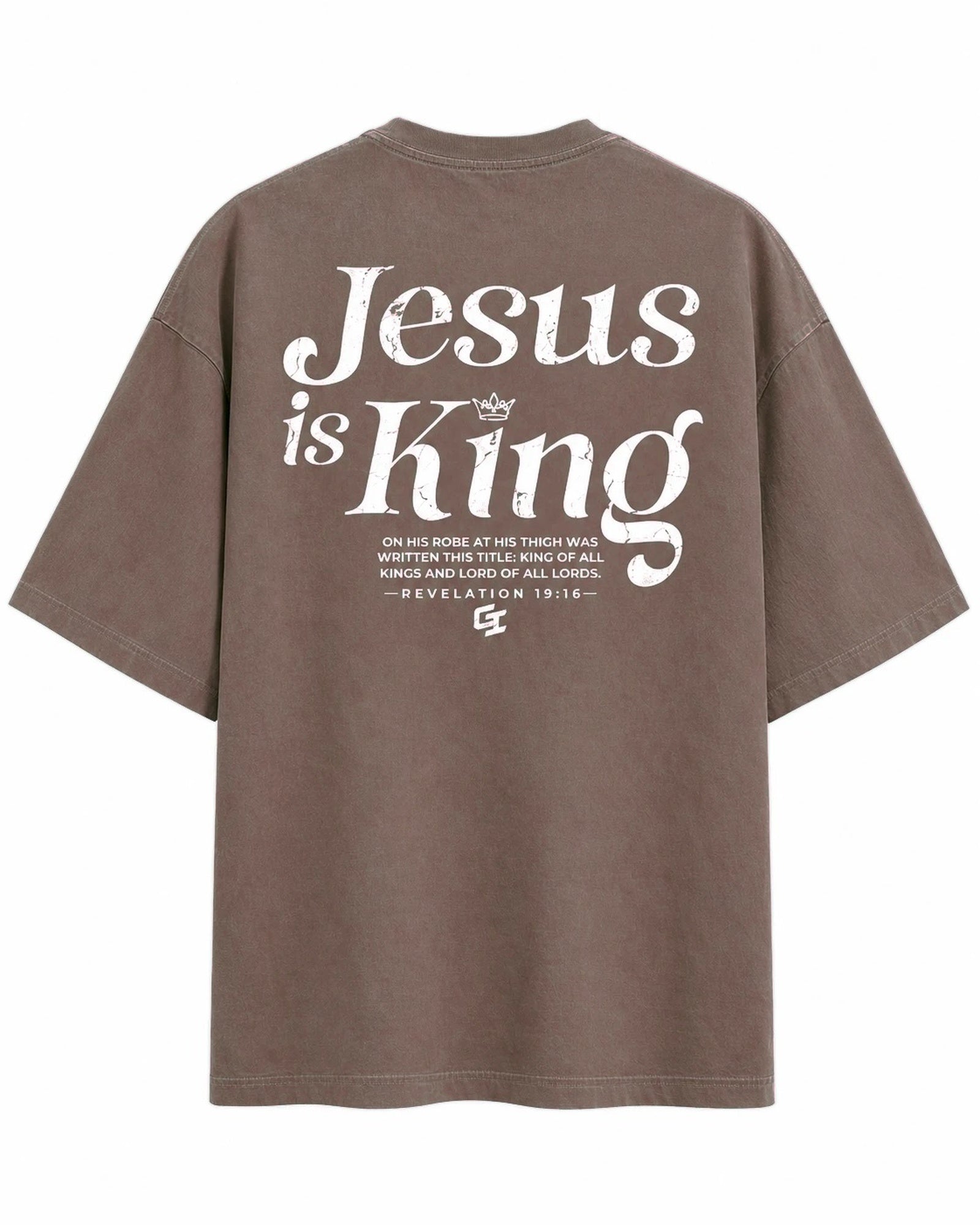 [Fall/Christmas Edition] 'Jesus Is King' Vintage Oversized T-Shirt