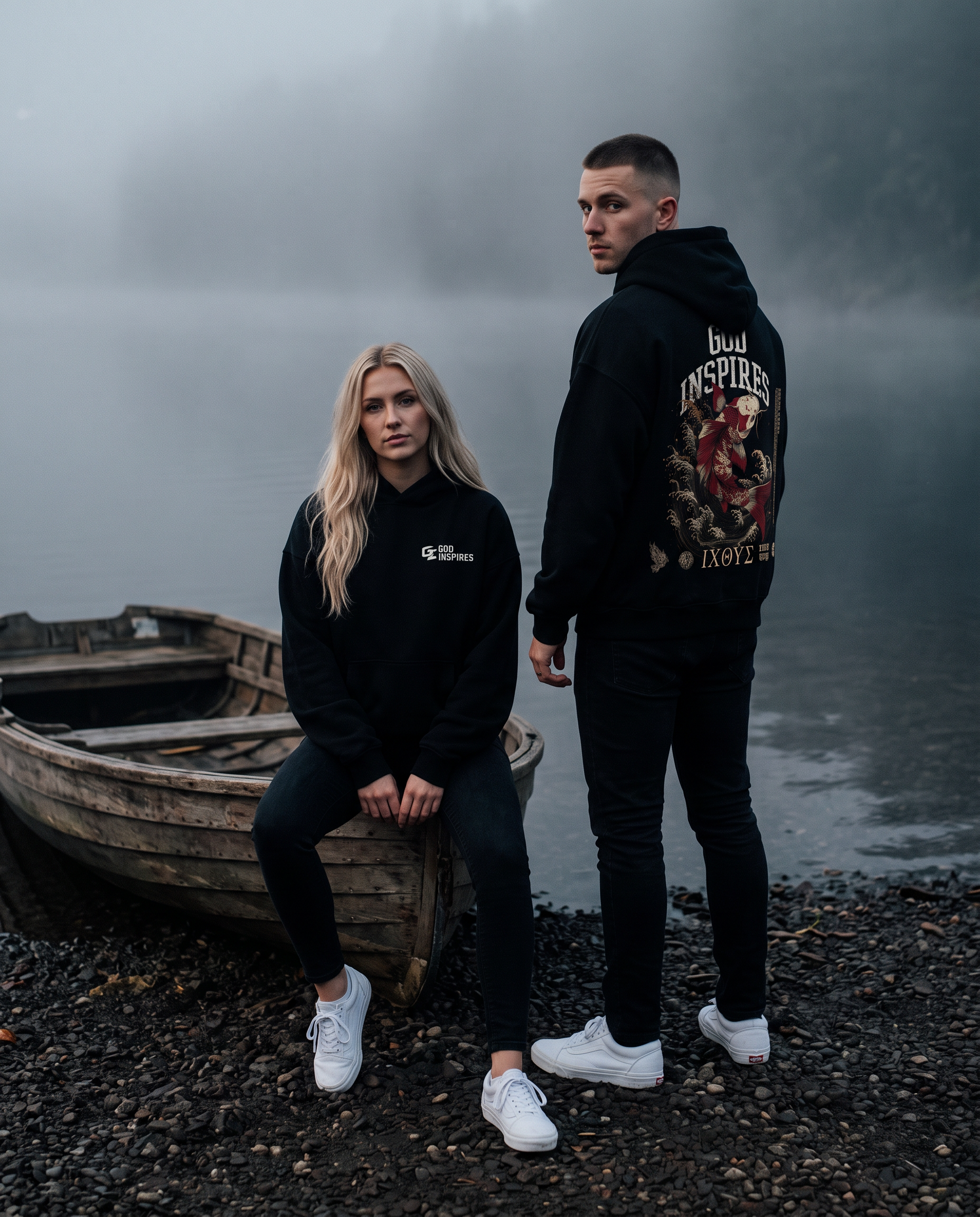 'Fish' Oversized Hoodie