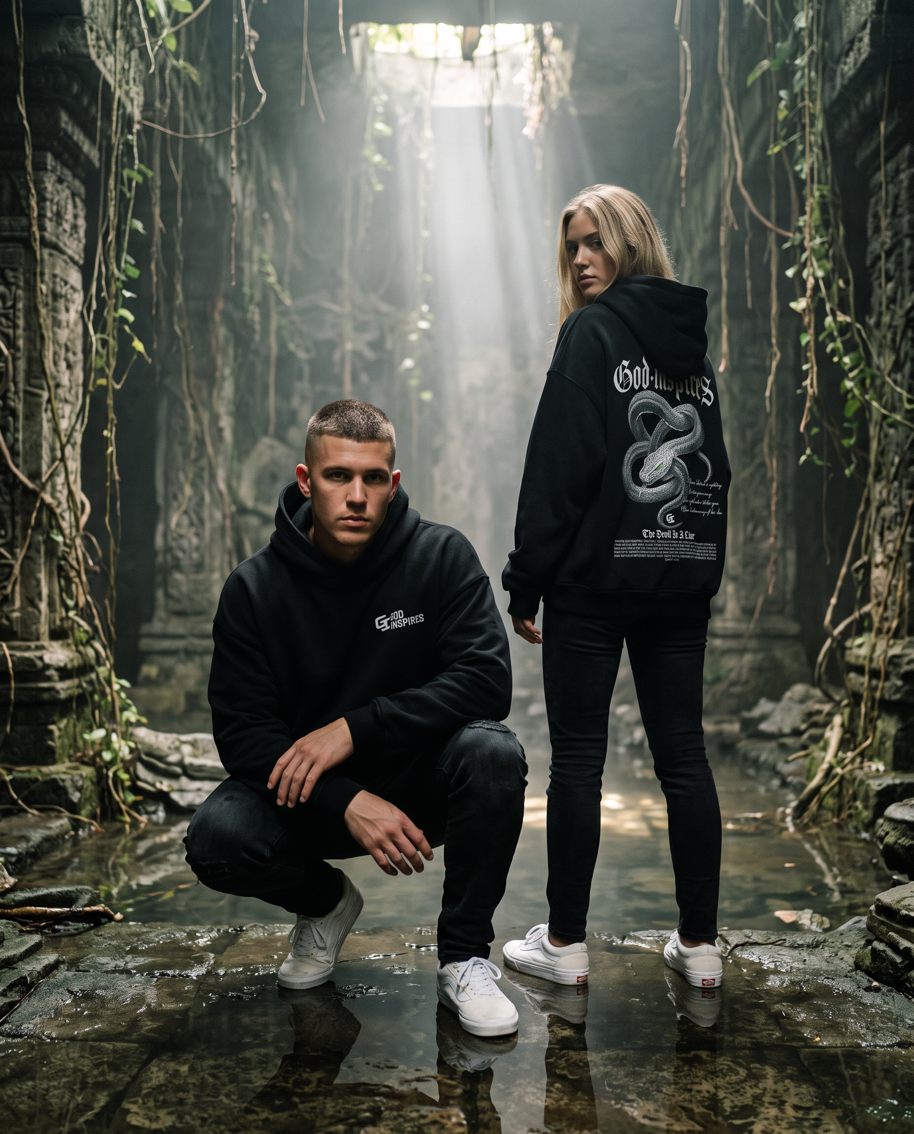 'Snake' Oversized Hoodie