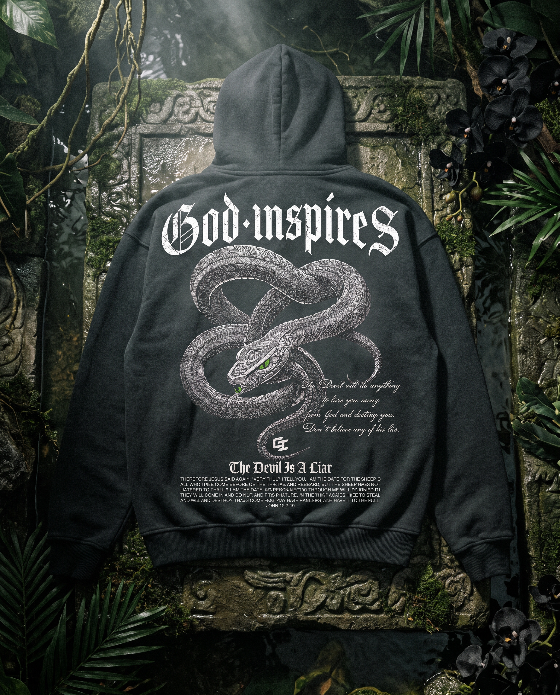 'Snake' Oversized Hoodie