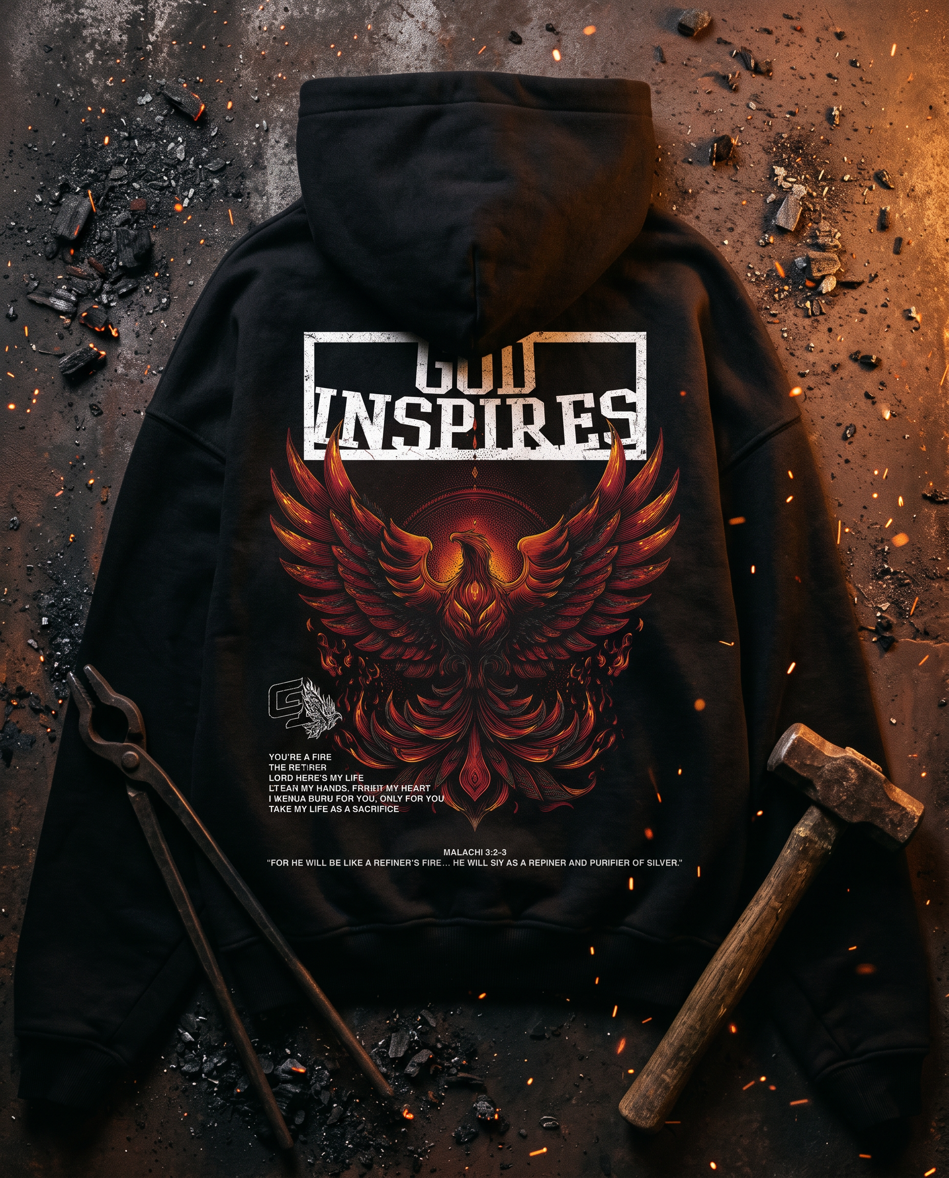 'Phoenix' Oversized Hoodie