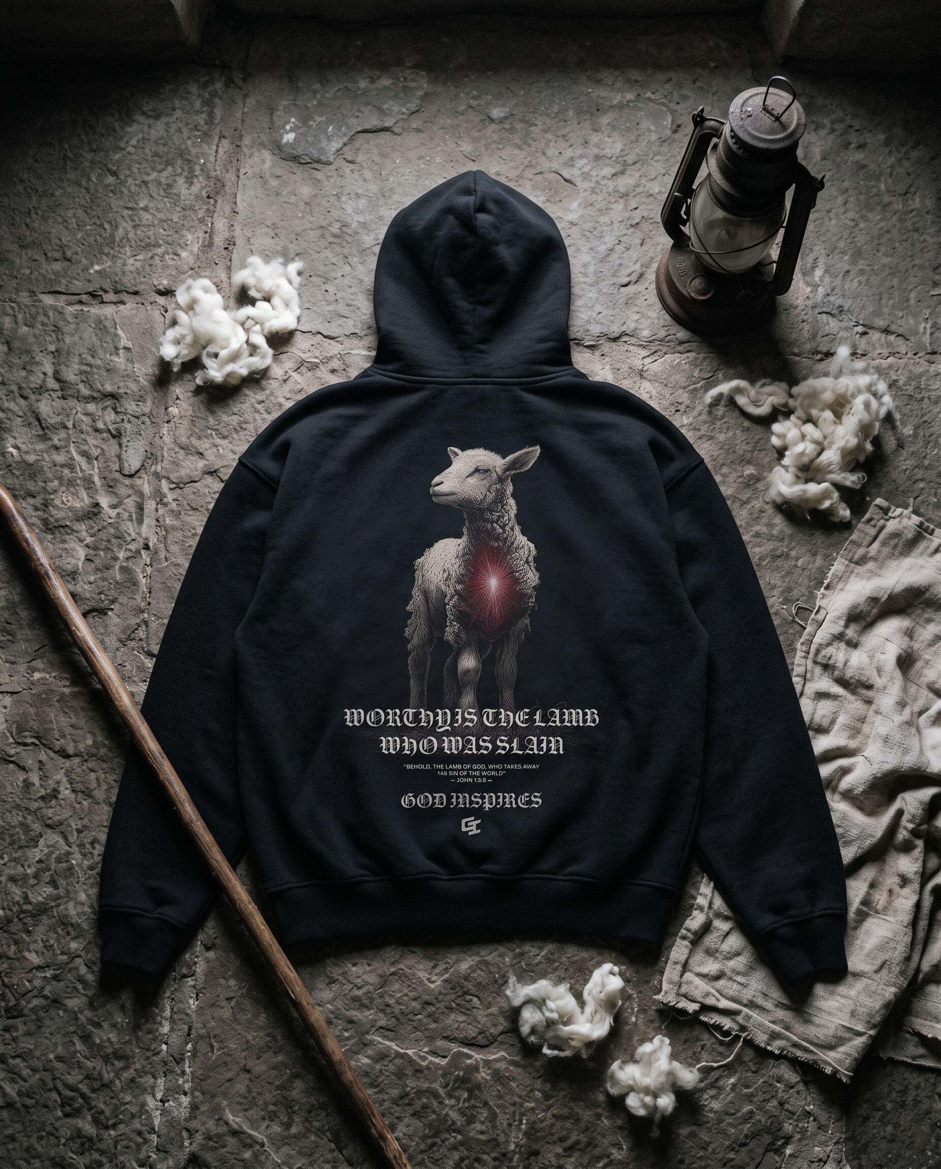 'Lamb' Oversized Hoodie