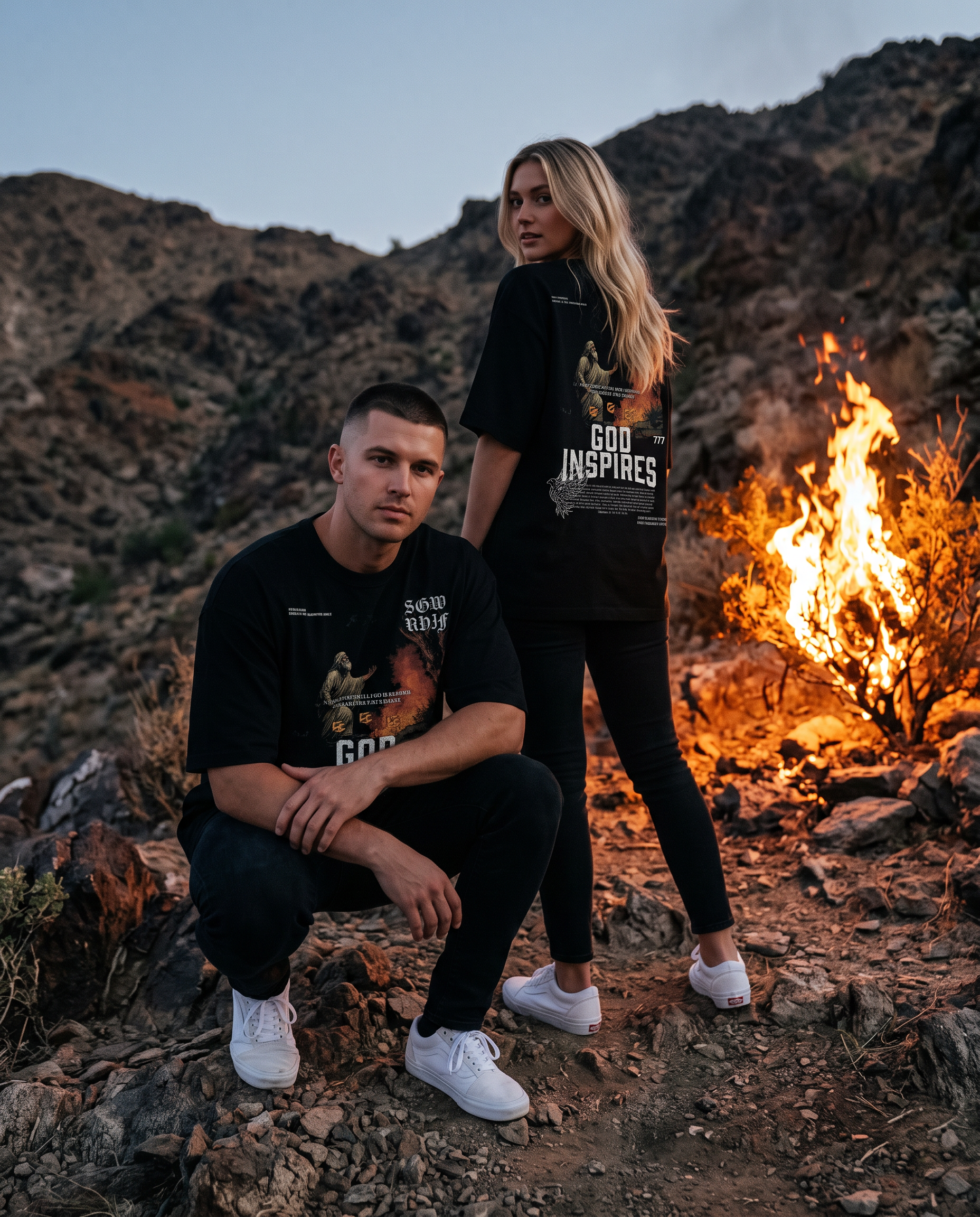 'Moses At The Burning Bush' T-Shirt - God Inspires