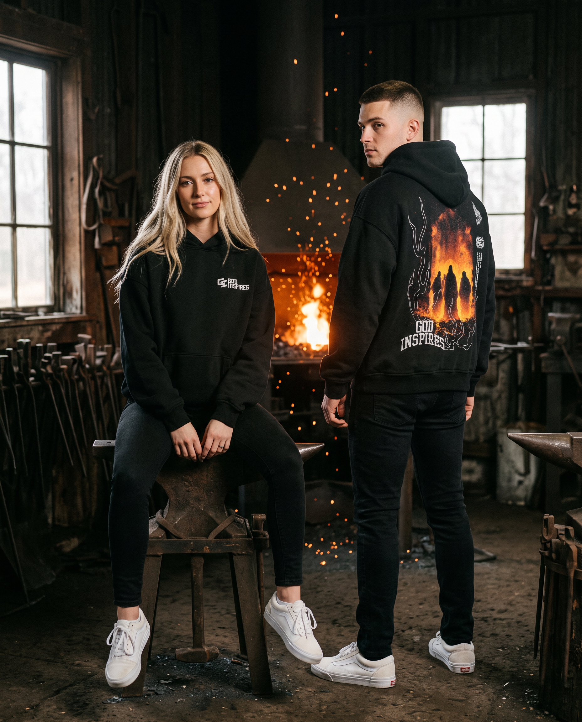 'The Fiery Furnace' Oversized Hoodie