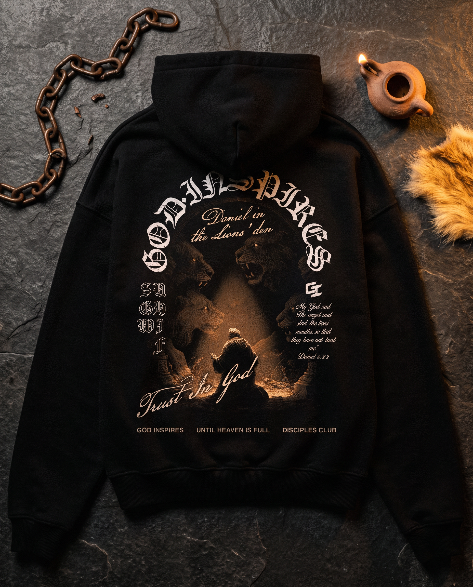 'Daniel in the Lions’ Den' Oversized Hoodie