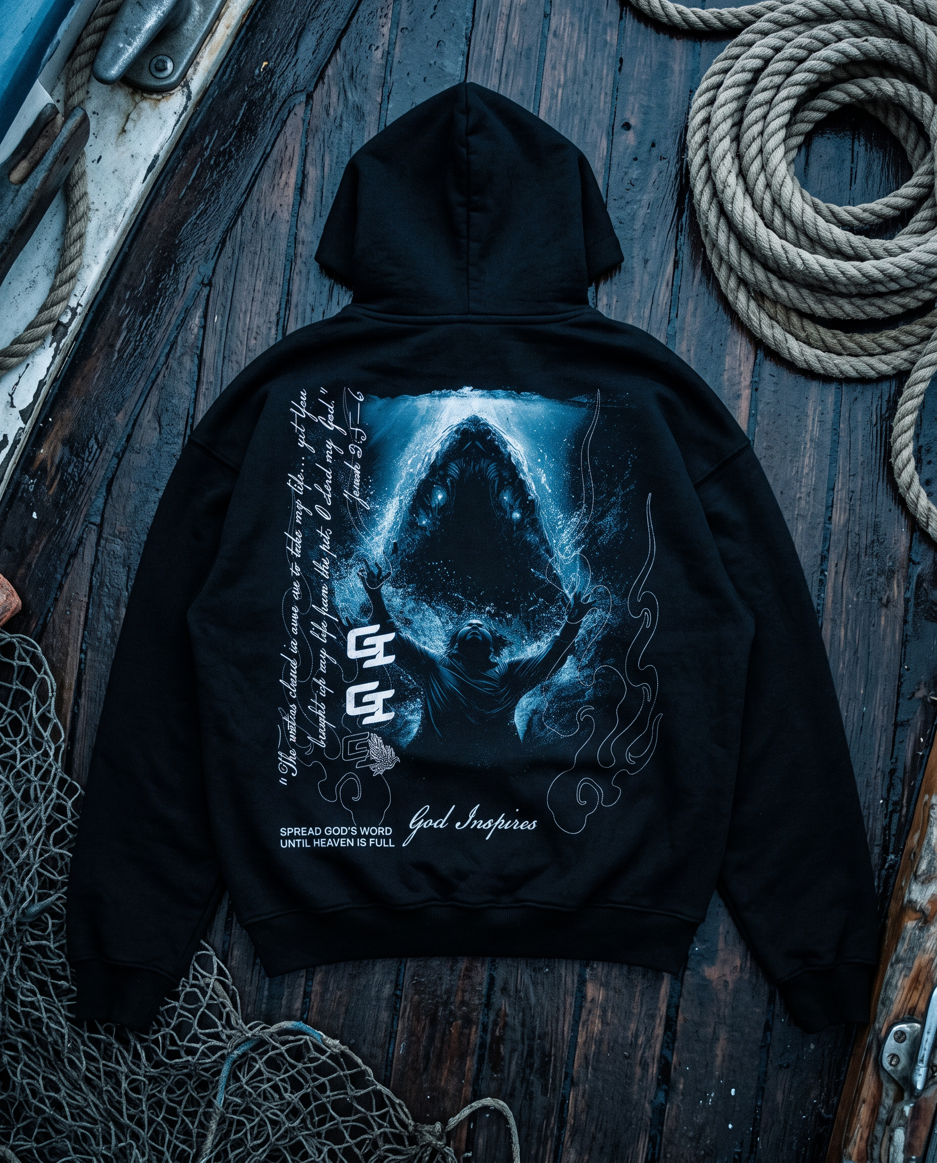 'Jonah and the Whale' Oversized Hoodie