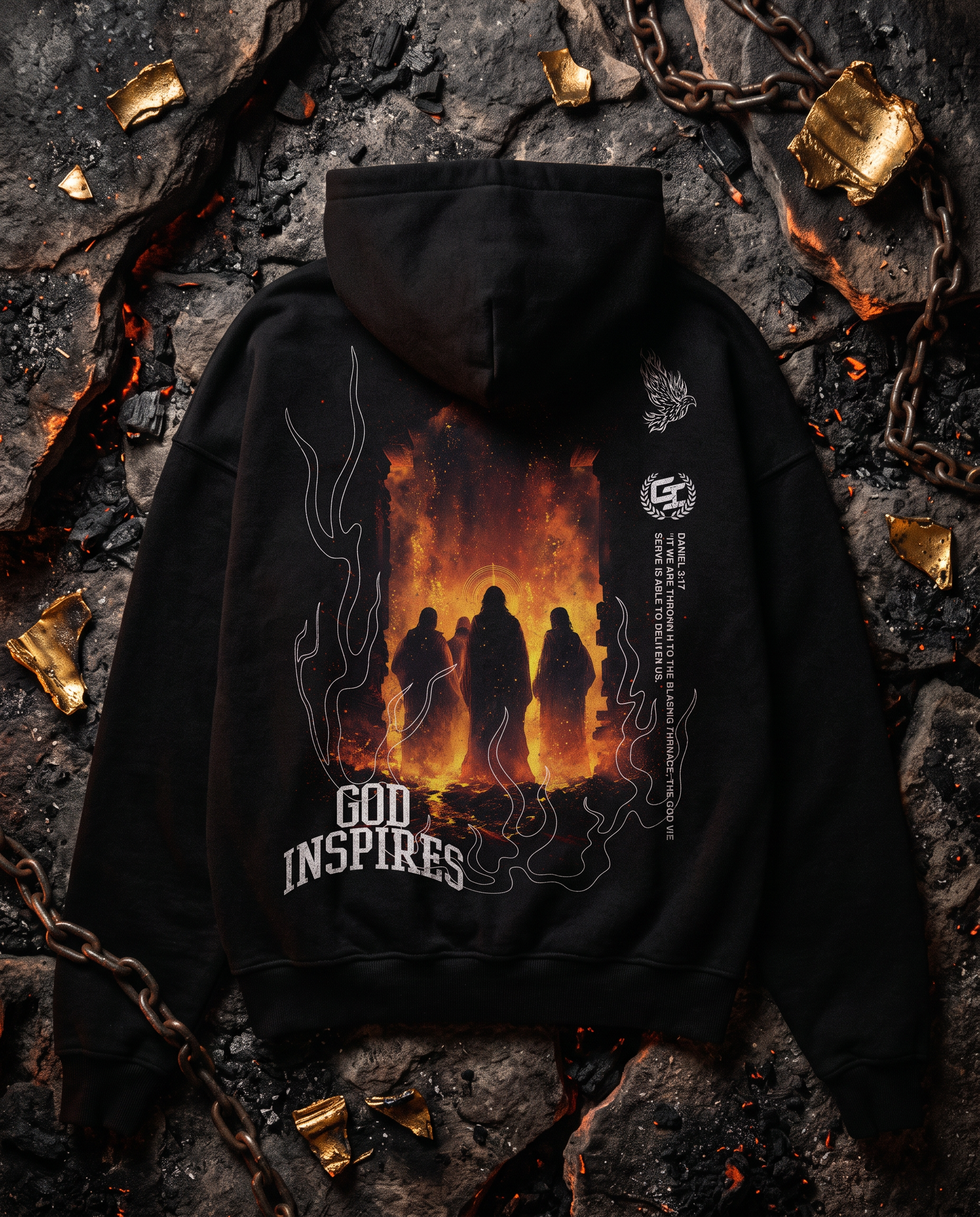 'The Fiery Furnace' Oversized Hoodie