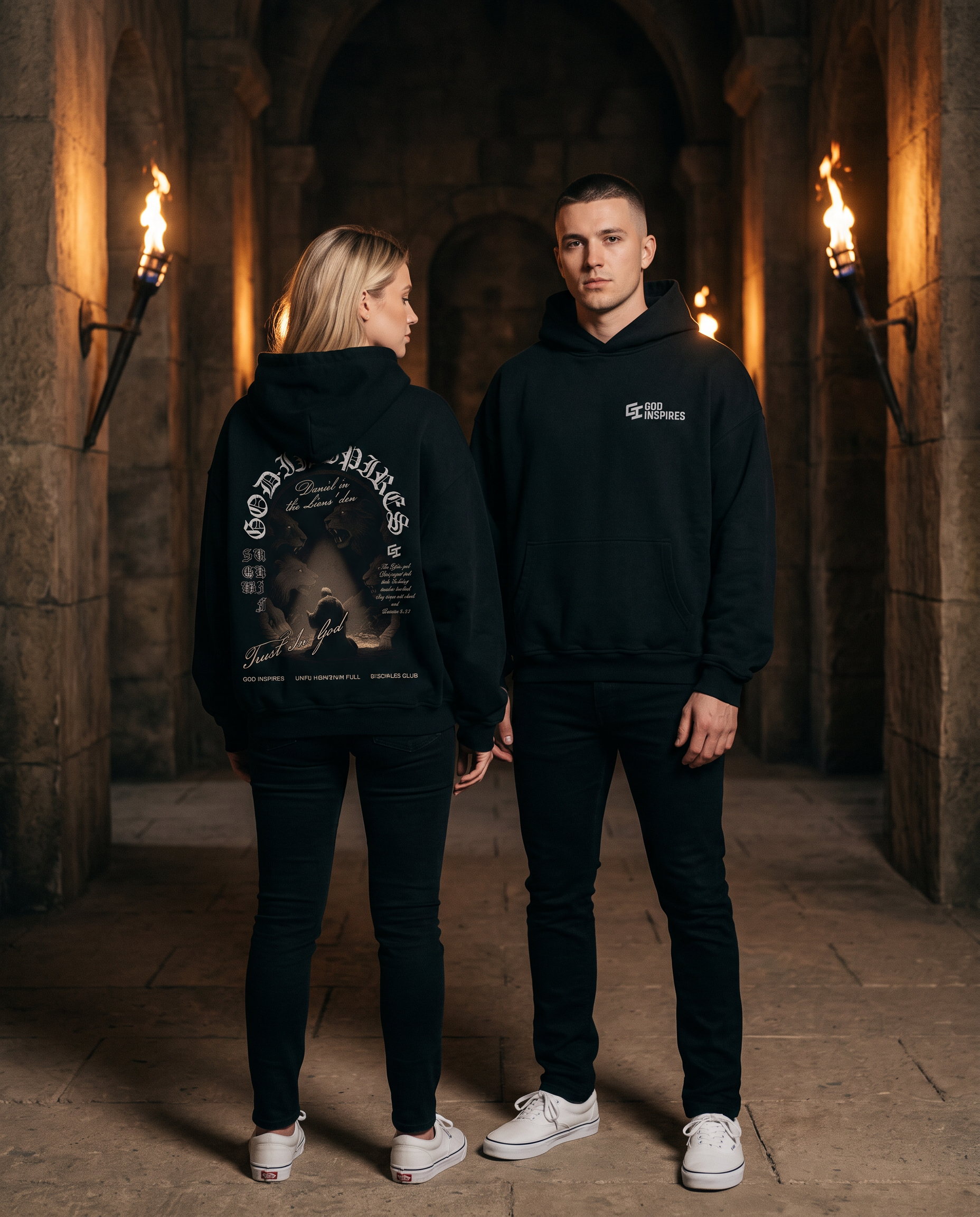 'Daniel in the Lions’ Den' Oversized Hoodie