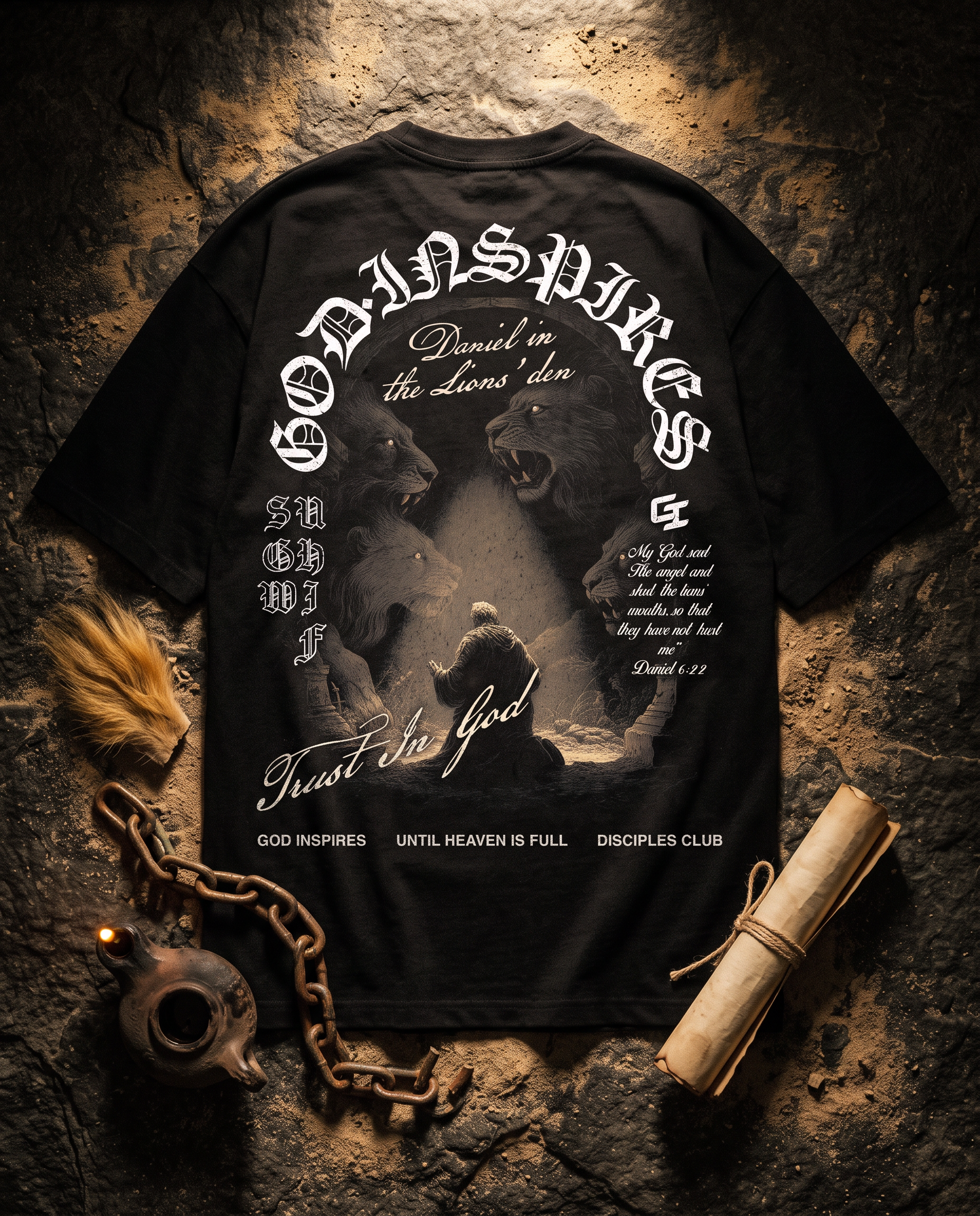 'Daniel in the Lions' Den' T-Shirt - God Inspires