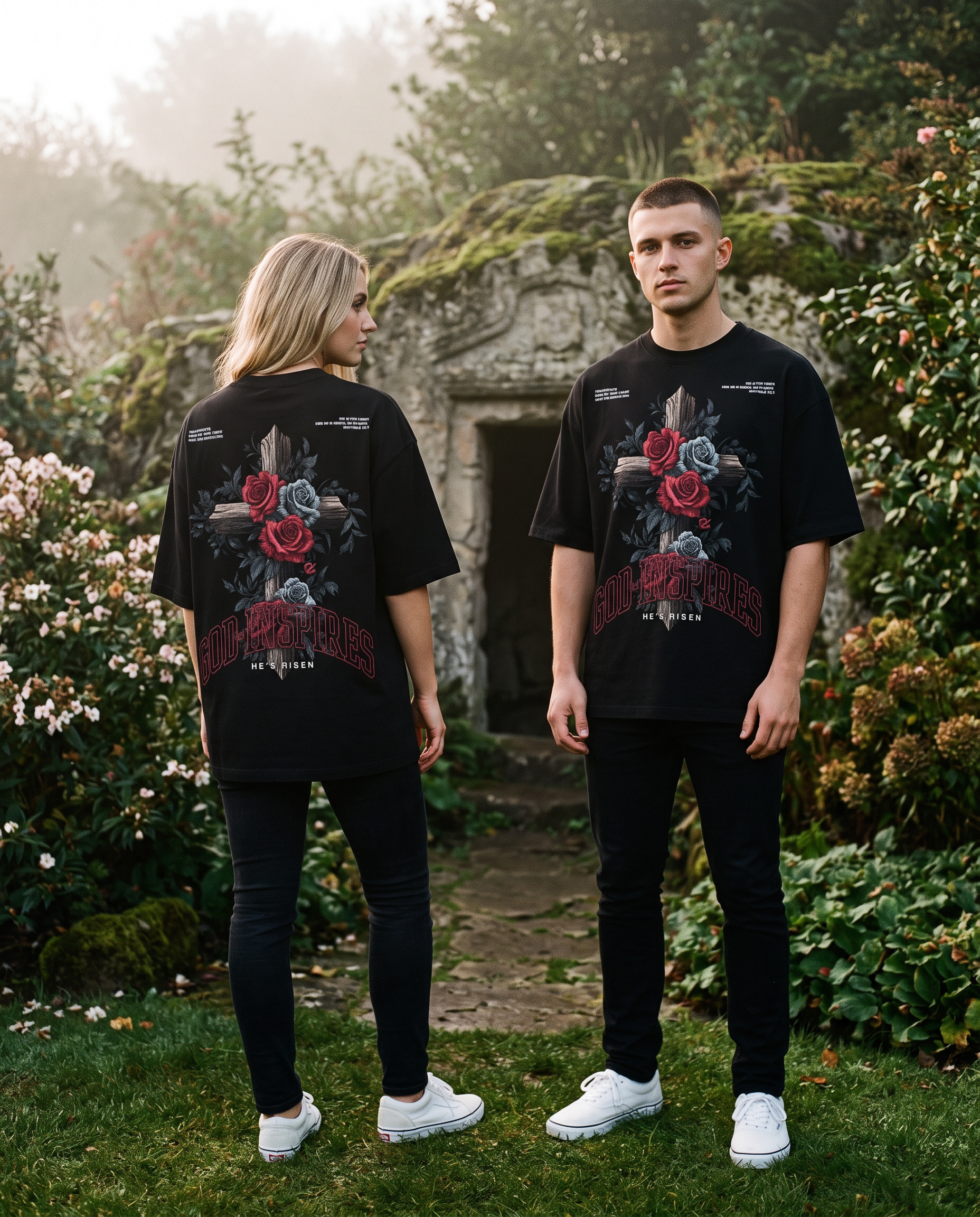 'He's Risen' T-Shirt - God Inspires