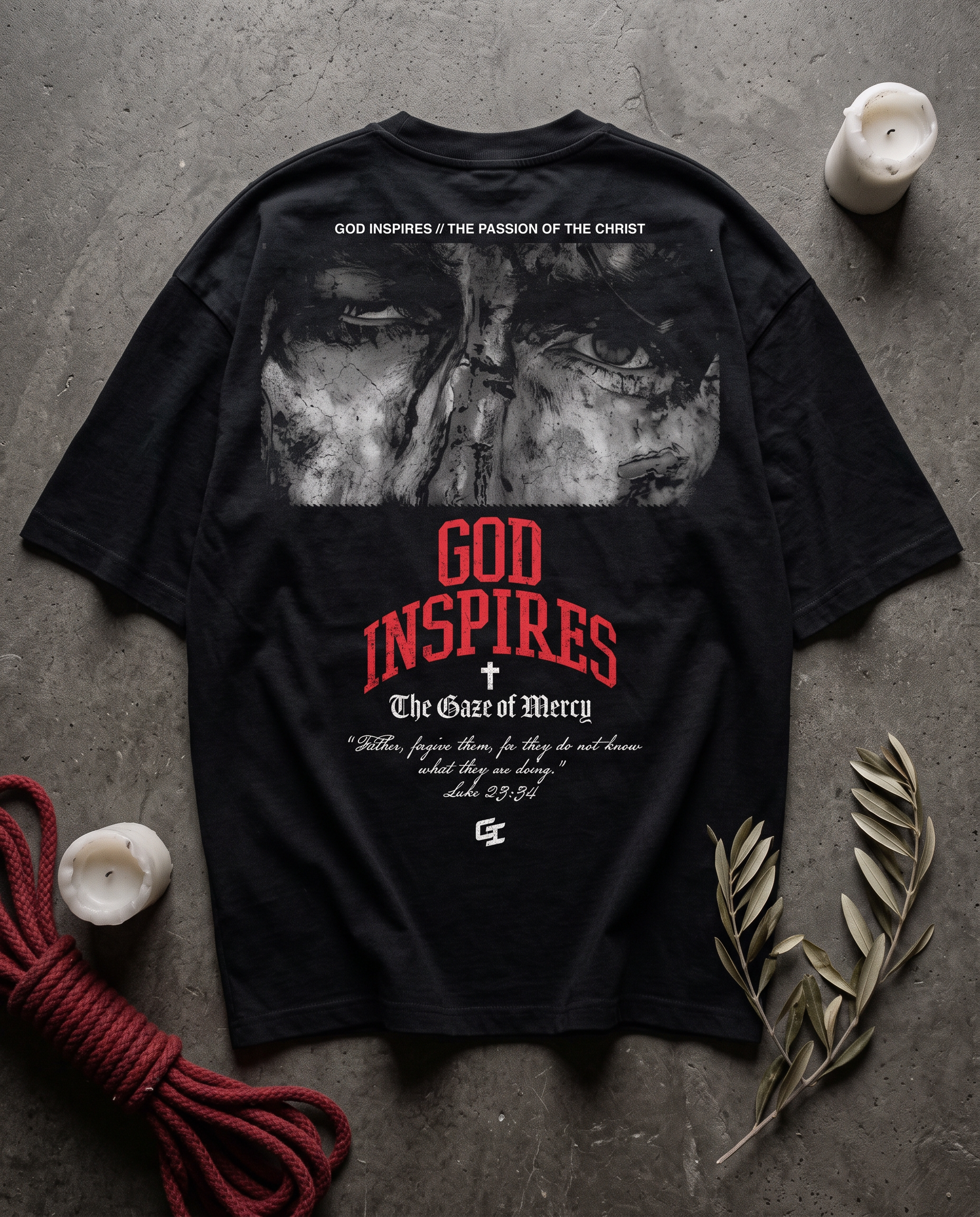 'The Gaze of Mercy' T-Shirt - God Inspires