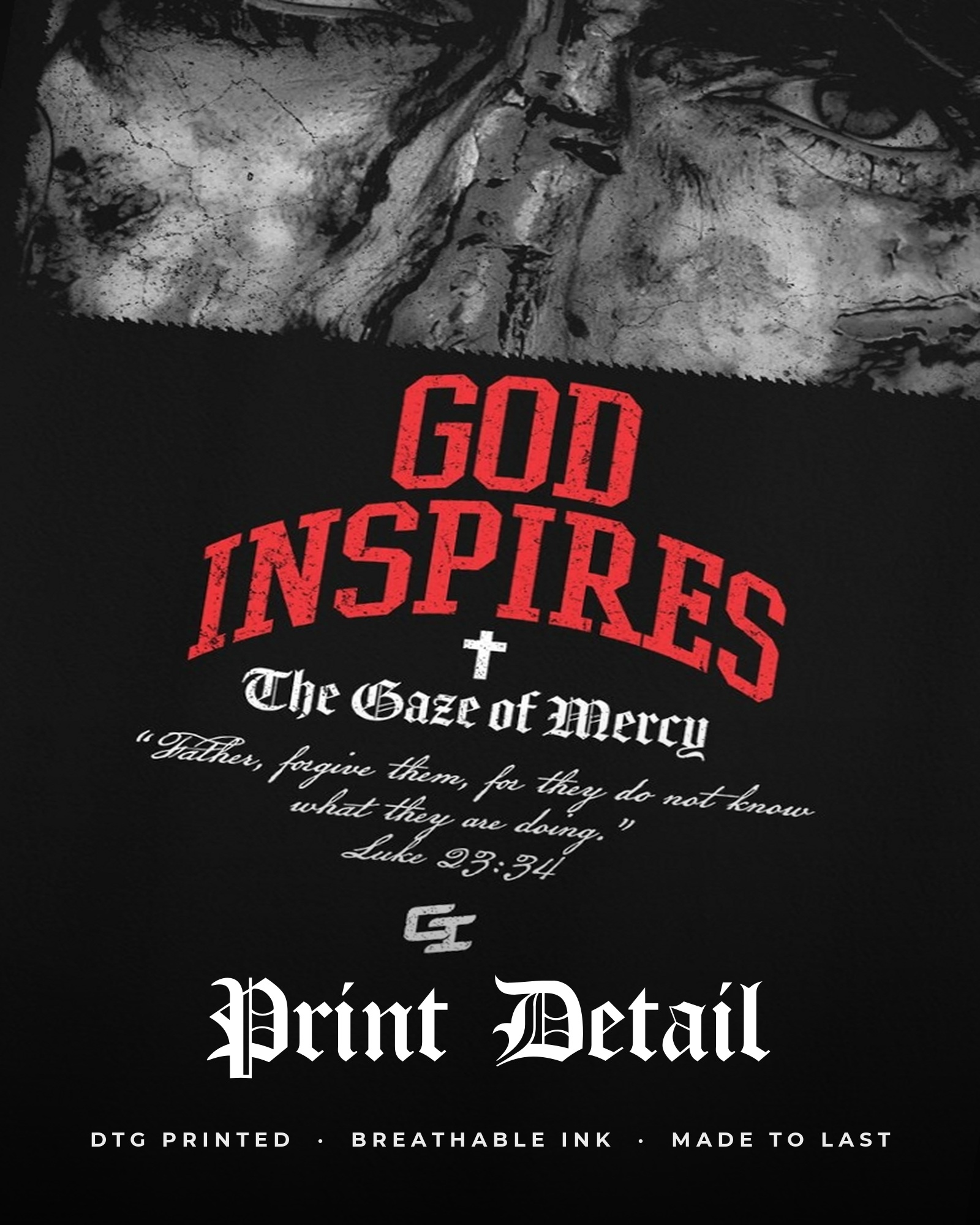 'The Gaze of Mercy' Oversized Hoodie