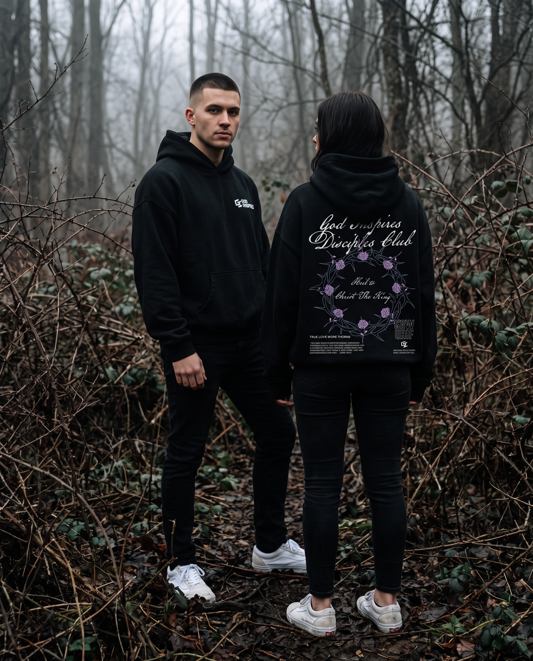 'Crown of Thorns' Oversized Hoodie