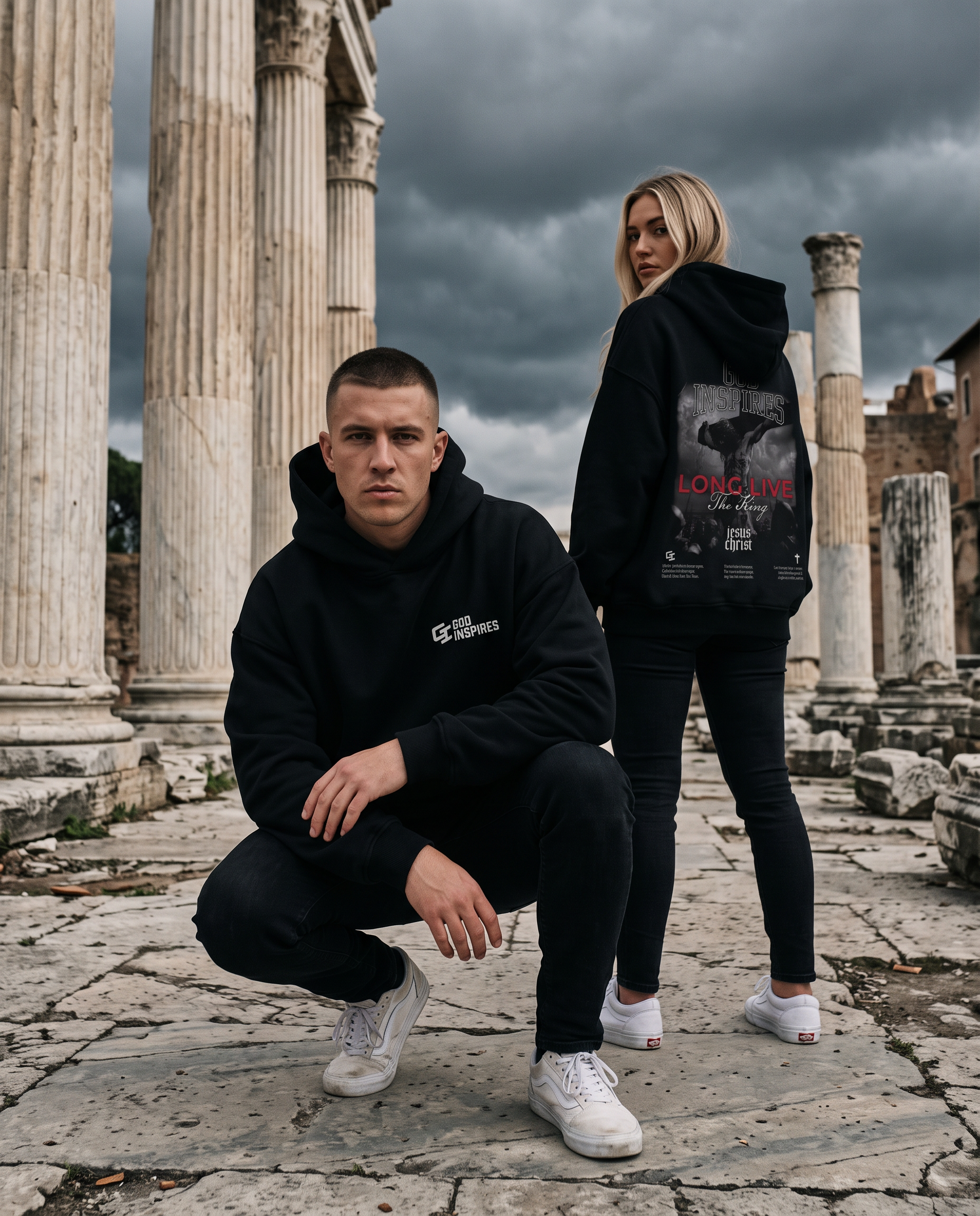 'Long Live The King' Oversized Hoodie