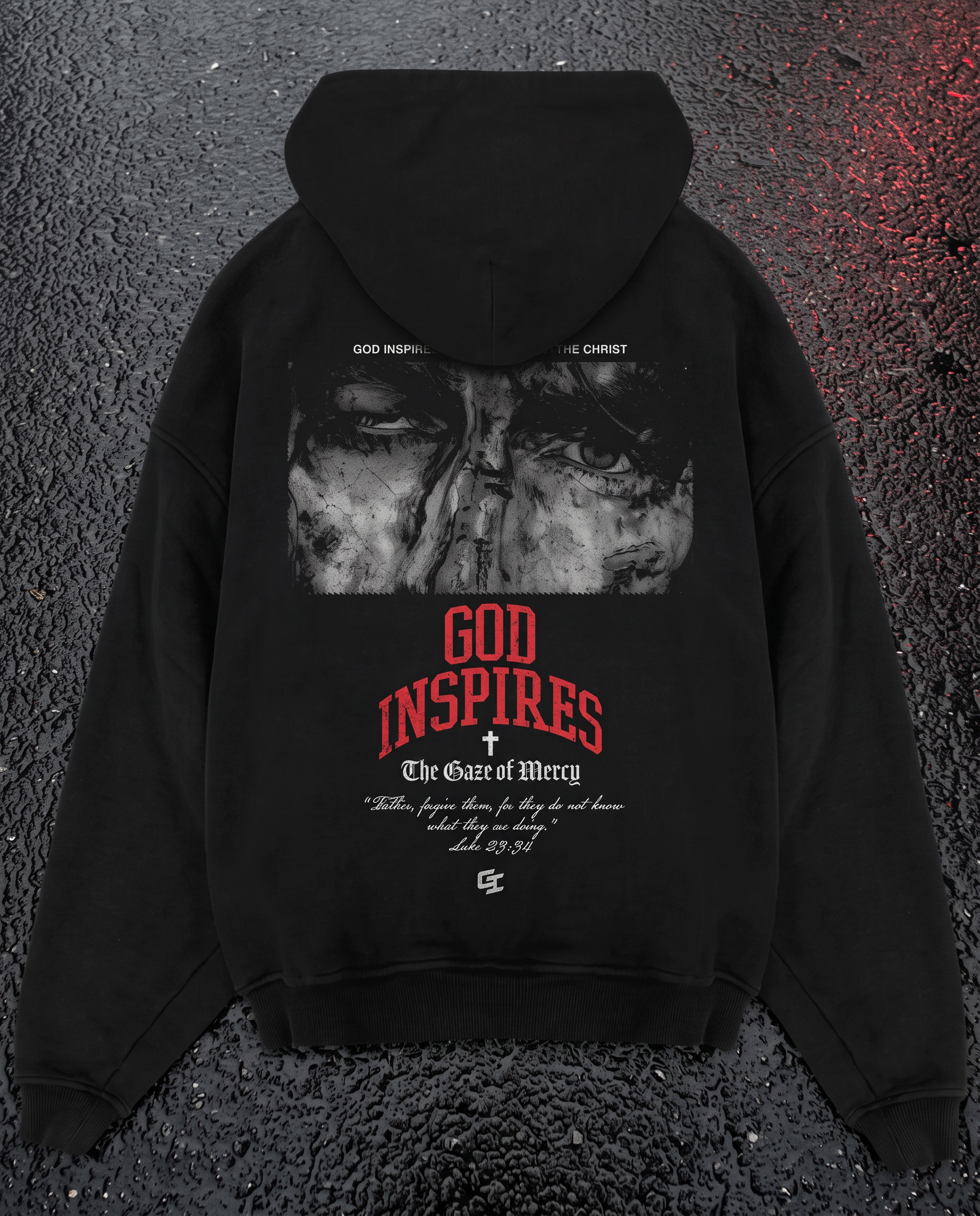 'The Gaze of Mercy' Oversized Hoodie