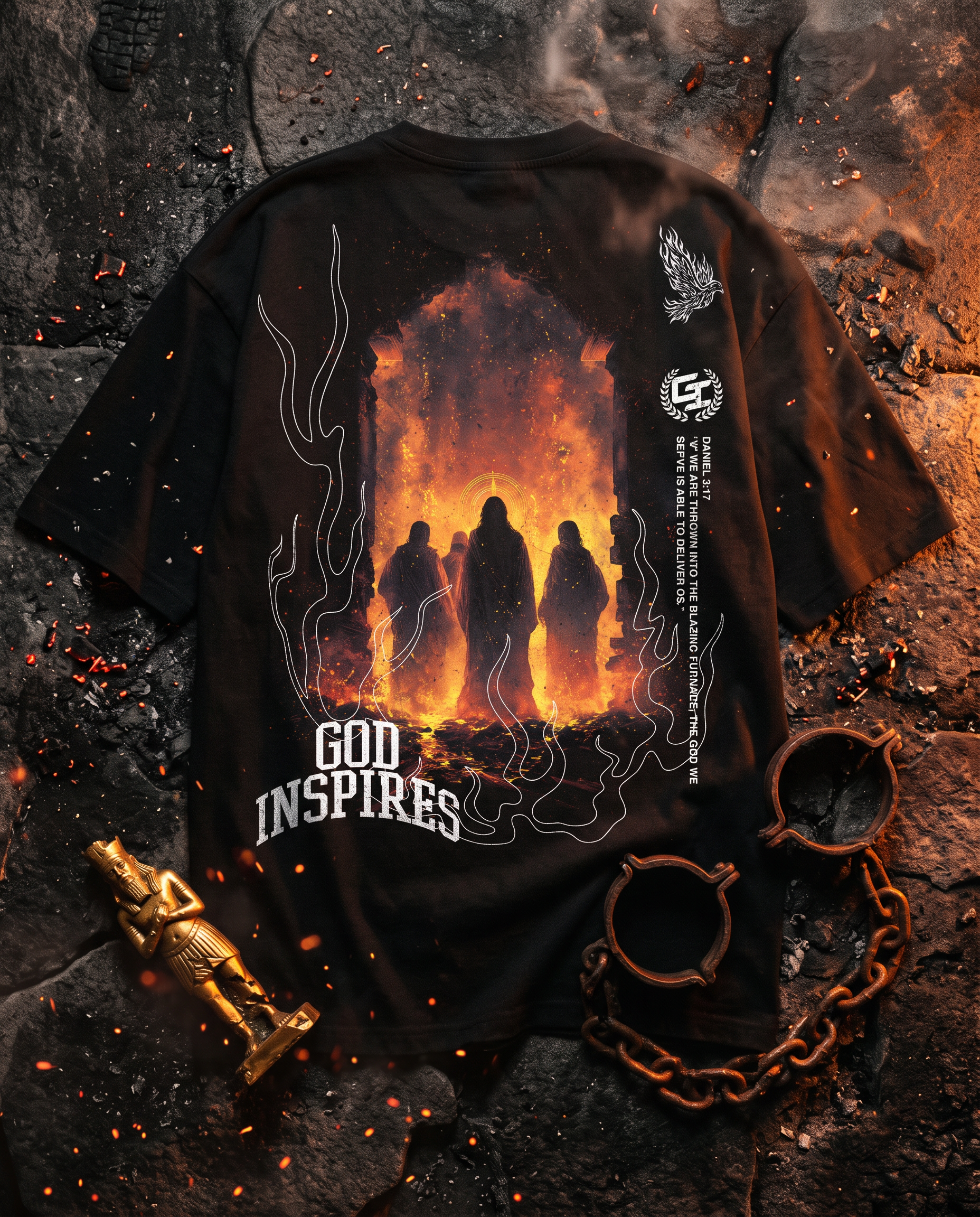 'The Fiery Furnace' T-Shirt - God Inspires