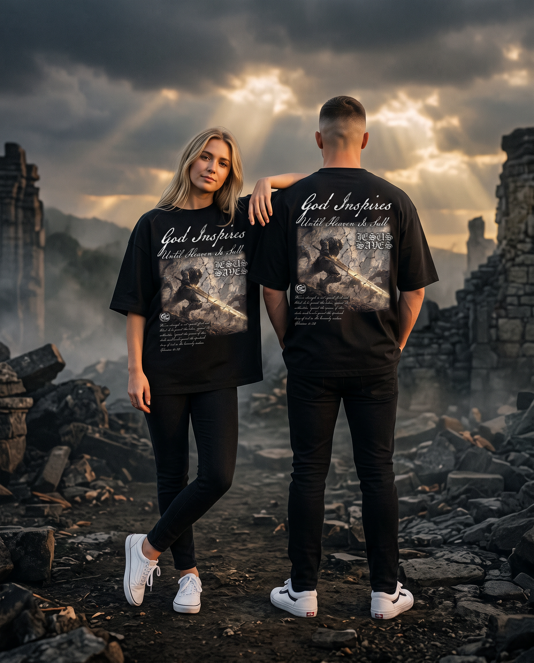 'Against The Darkness' T-Shirt - God Inspires