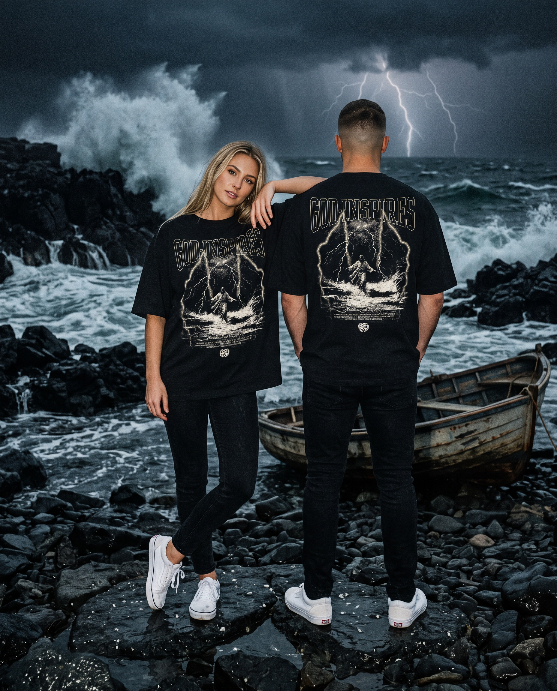 'Jesus Walks on Water' T-Shirt - God Inspires