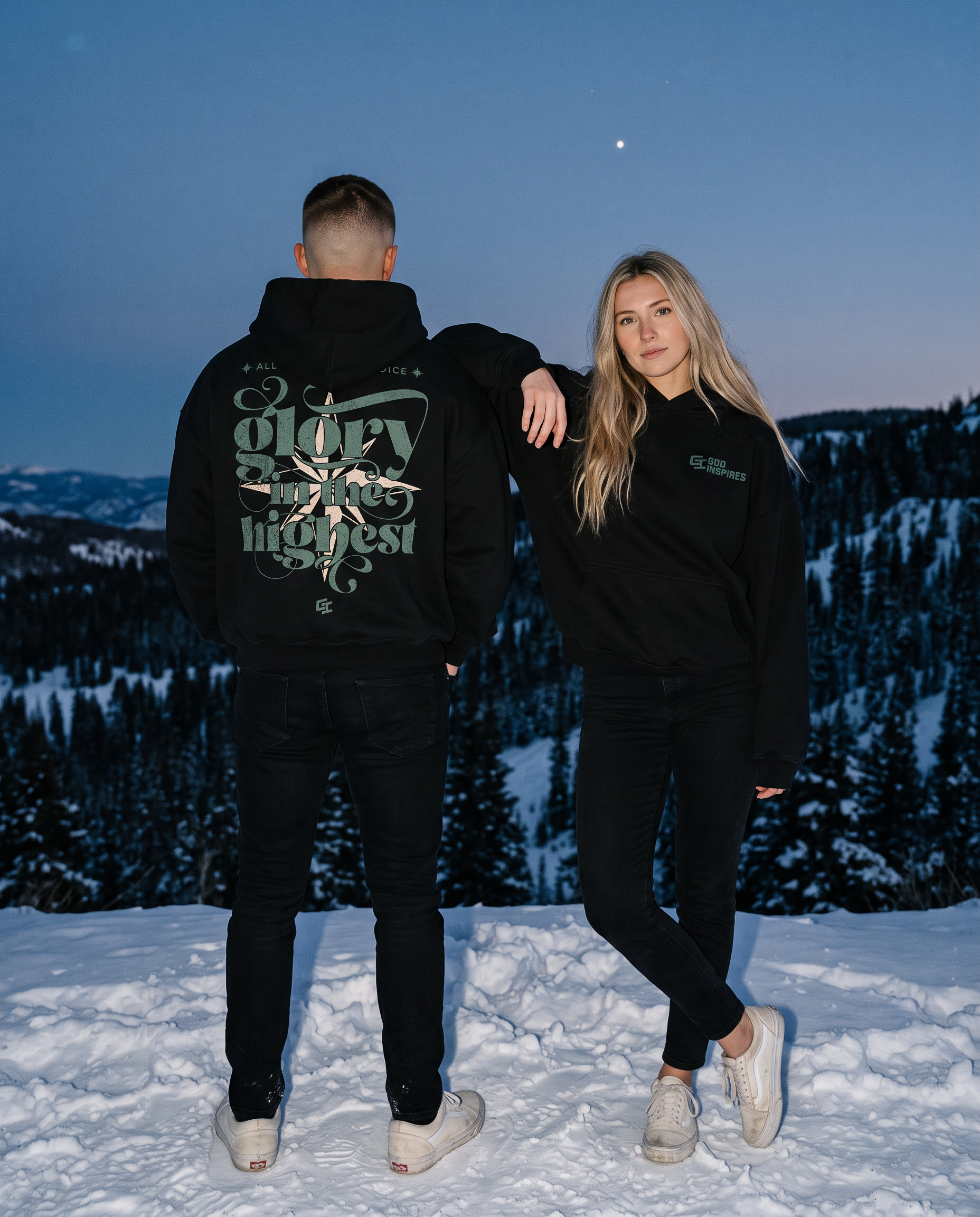 [Christmas Edition] 'Glory In The Highest' Oversized Hoodie