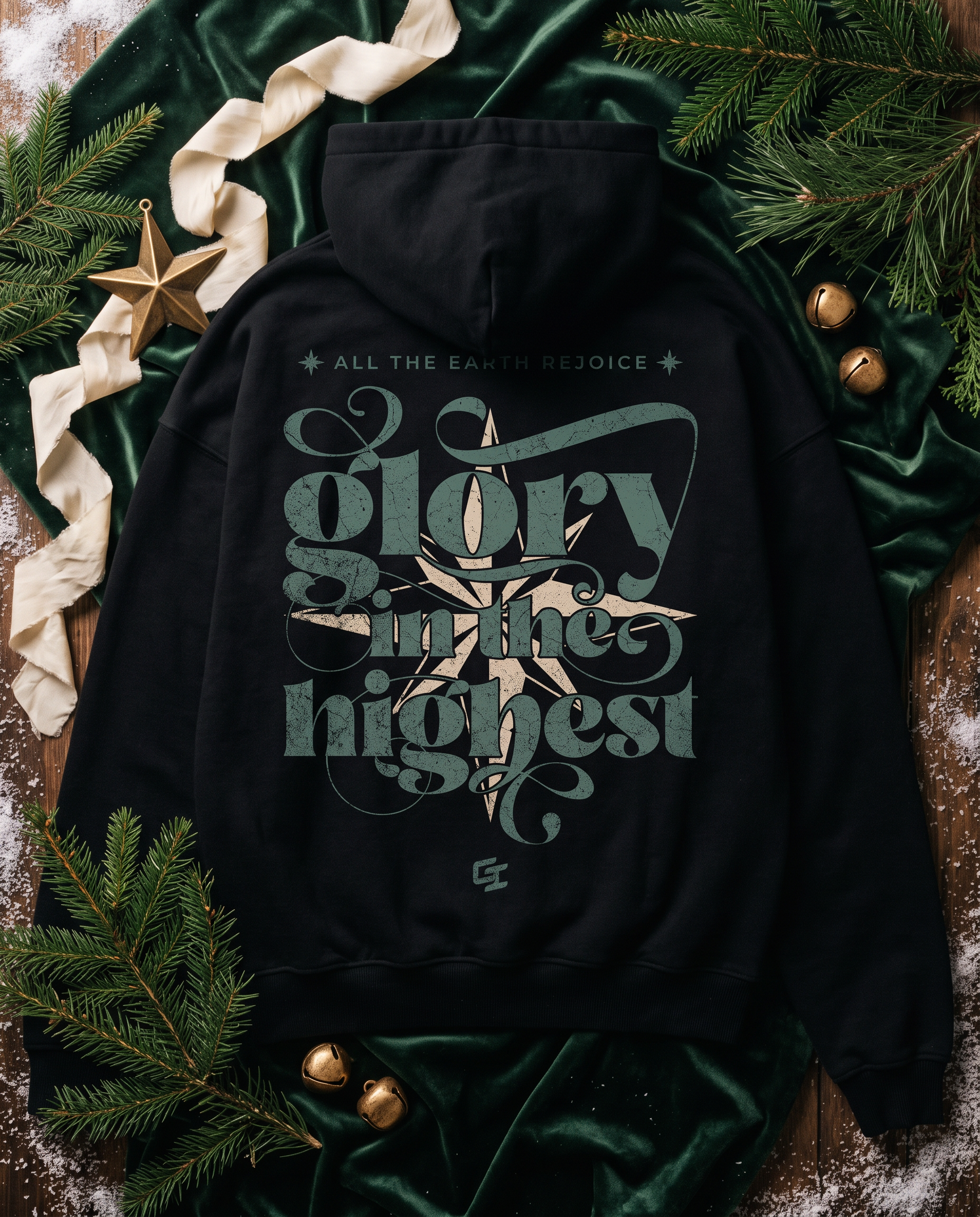 [Christmas Edition] 'Glory In The Highest' Oversized Hoodie