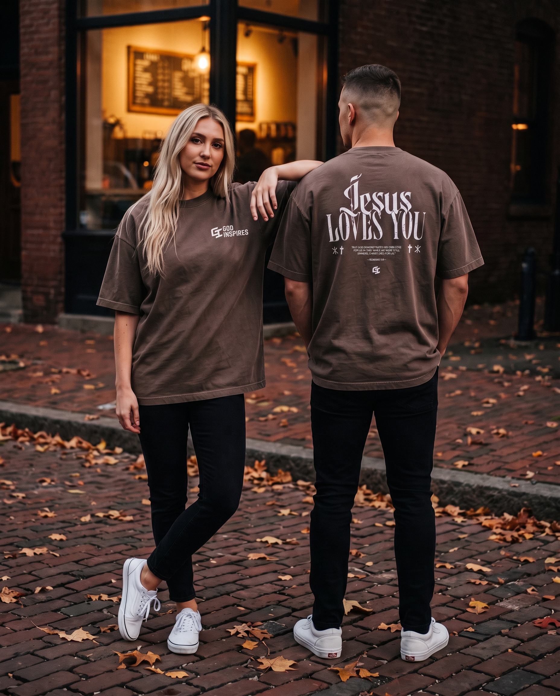 [Fall/Christmas Edition] 'Jesus Loves You' Vintage Oversized T-Shirt
