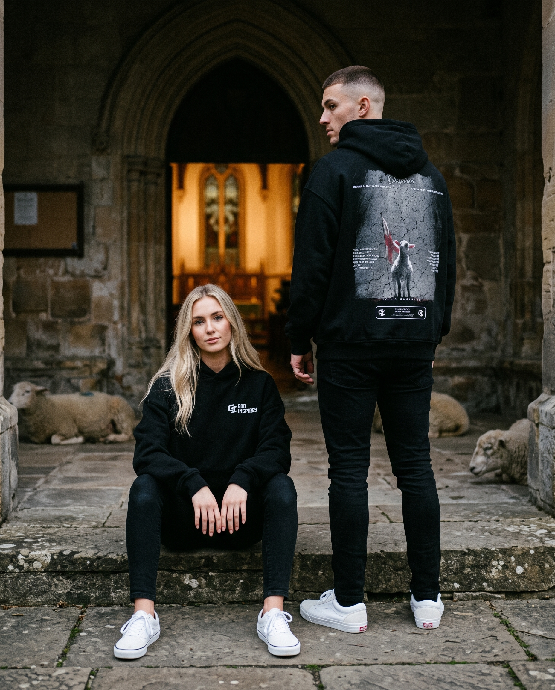 'The Five Solas: Solus Christus' Oversized Hoodie
